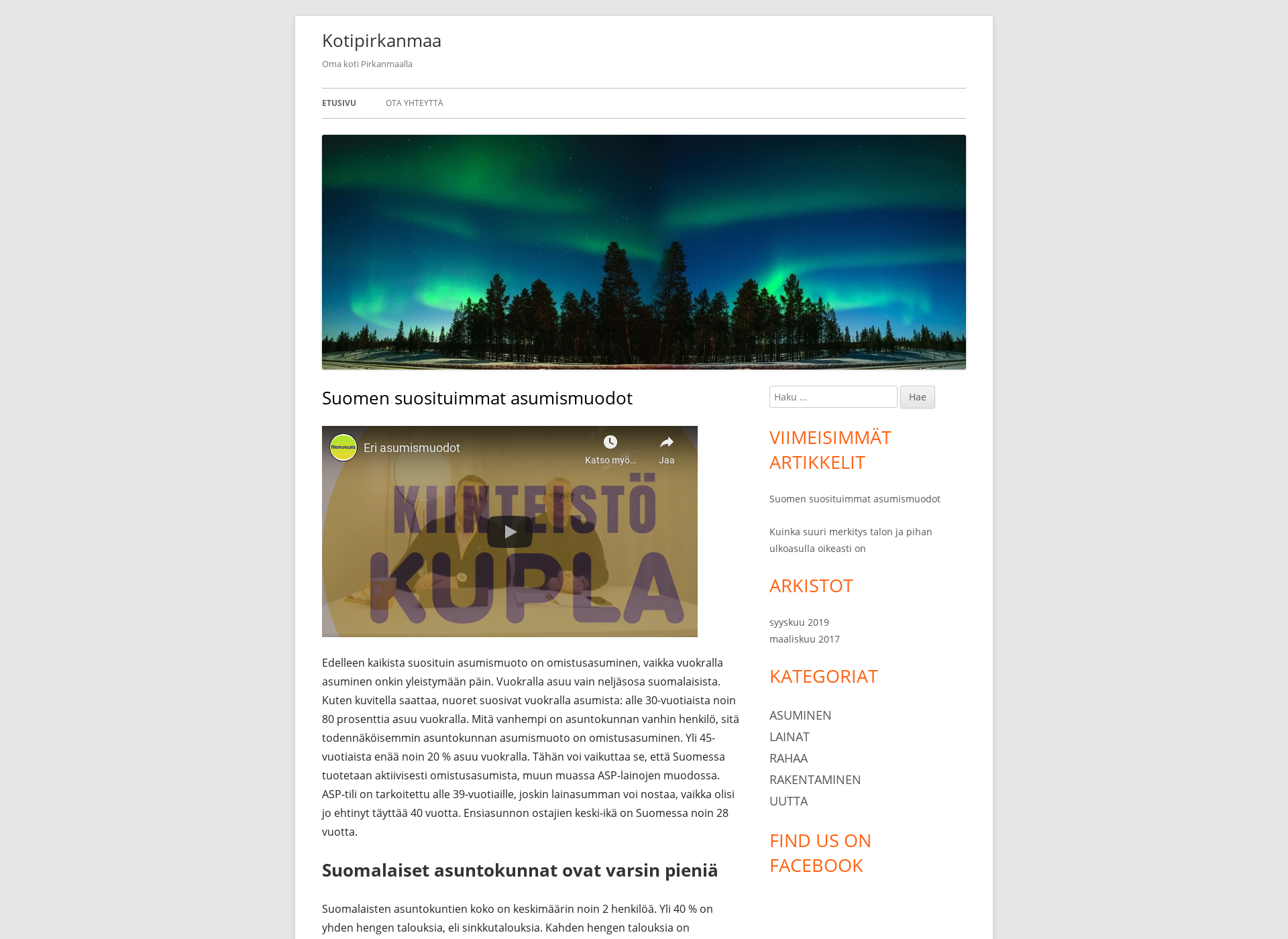 Screenshot for kotipirkanmaa.fi