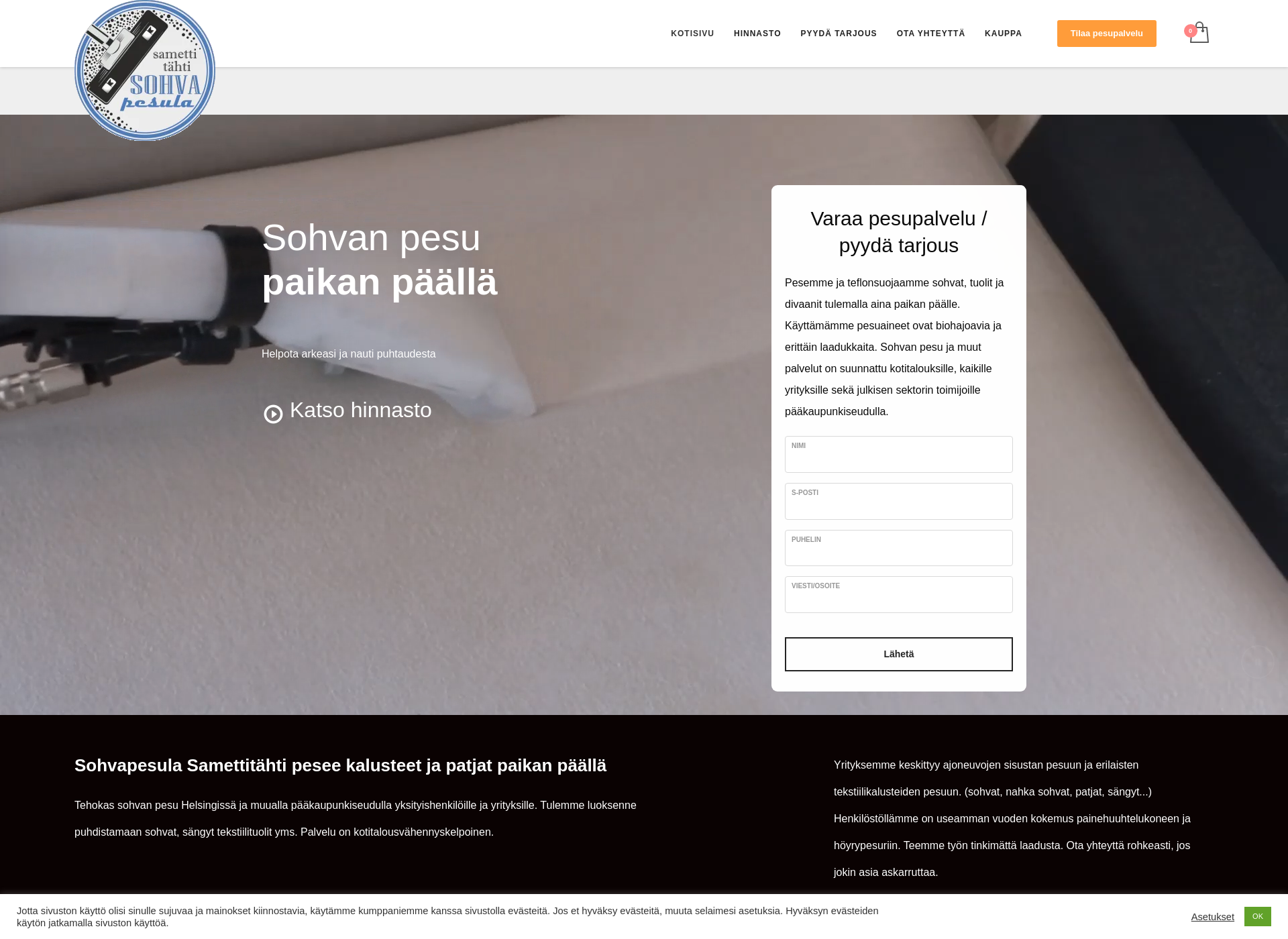 Screenshot for kotisiivoojasi.fi
