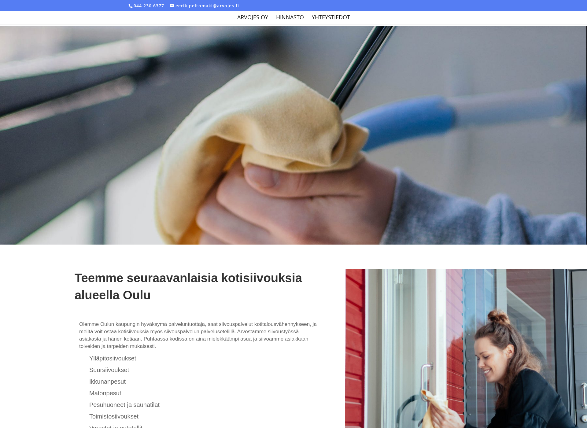 Näyttökuva kotisiivous-oulu.fi