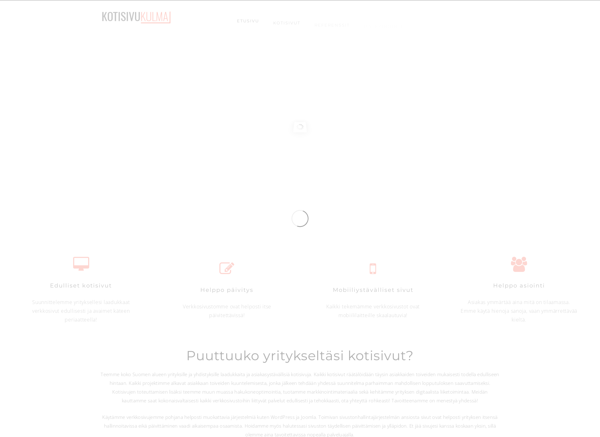 Screenshot for kotisivukulma.fi
