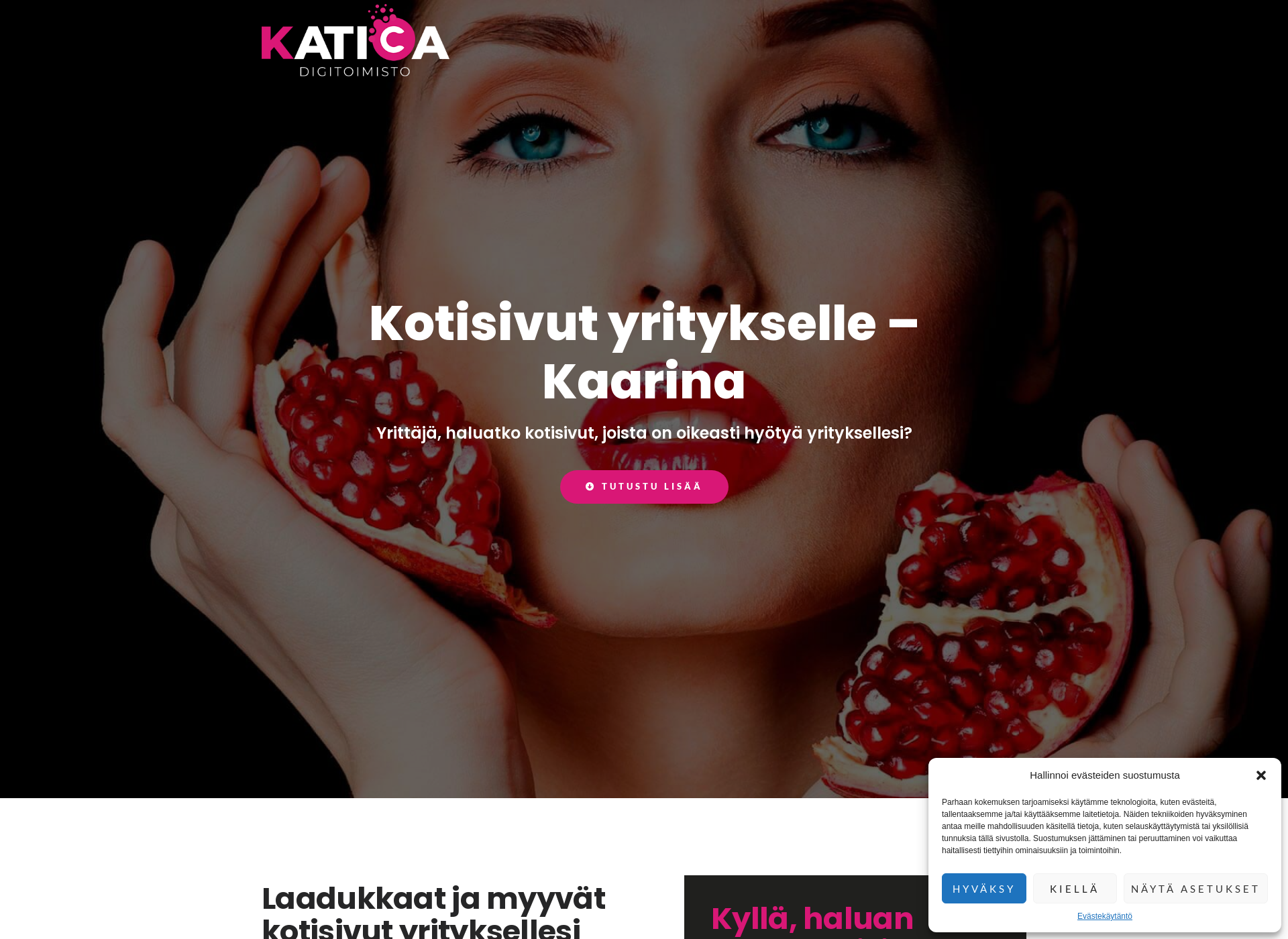 Skärmdump för kotisivut-kaarina.fi