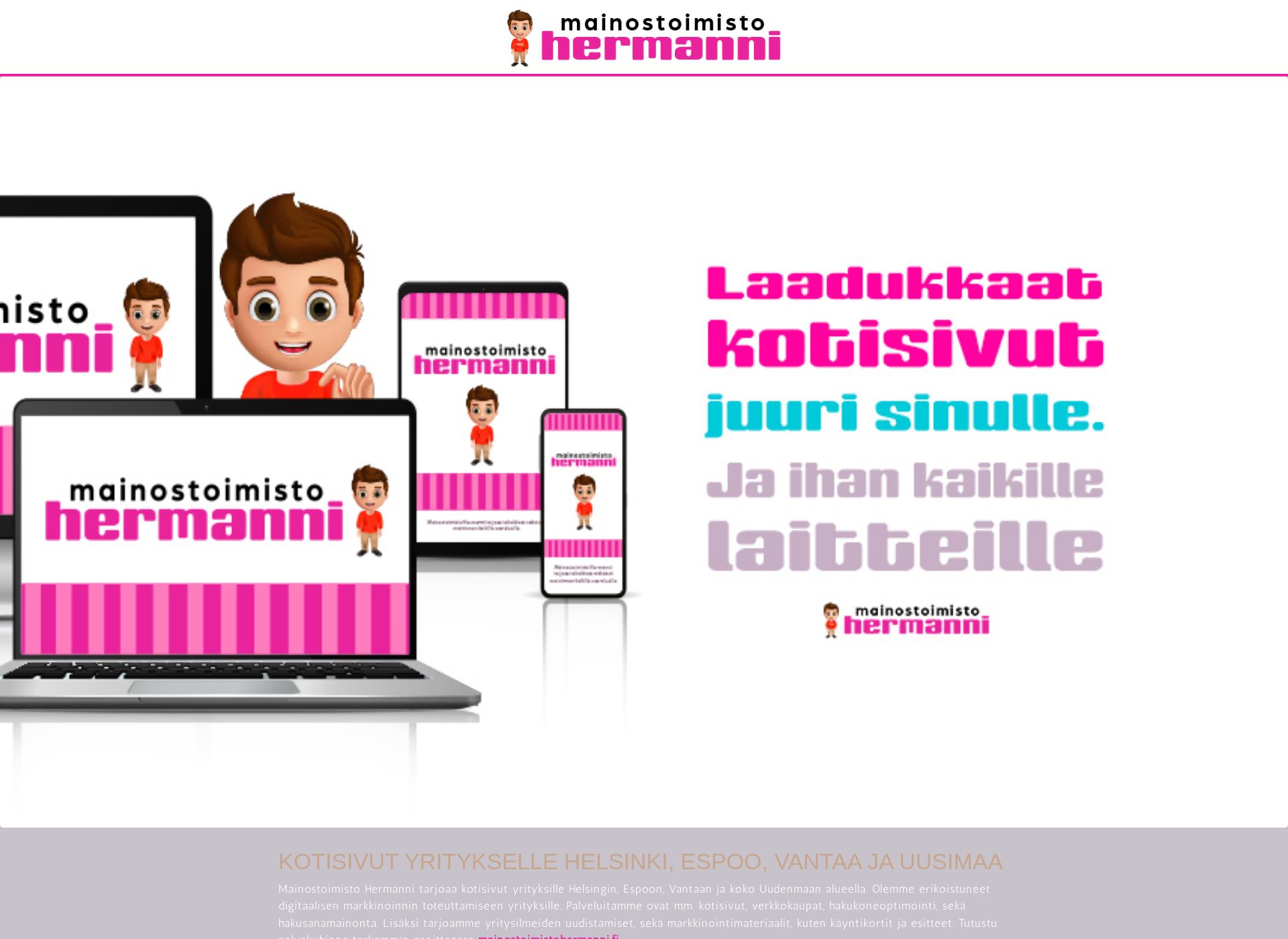 Screenshot for kotisivuthelsinki.fi