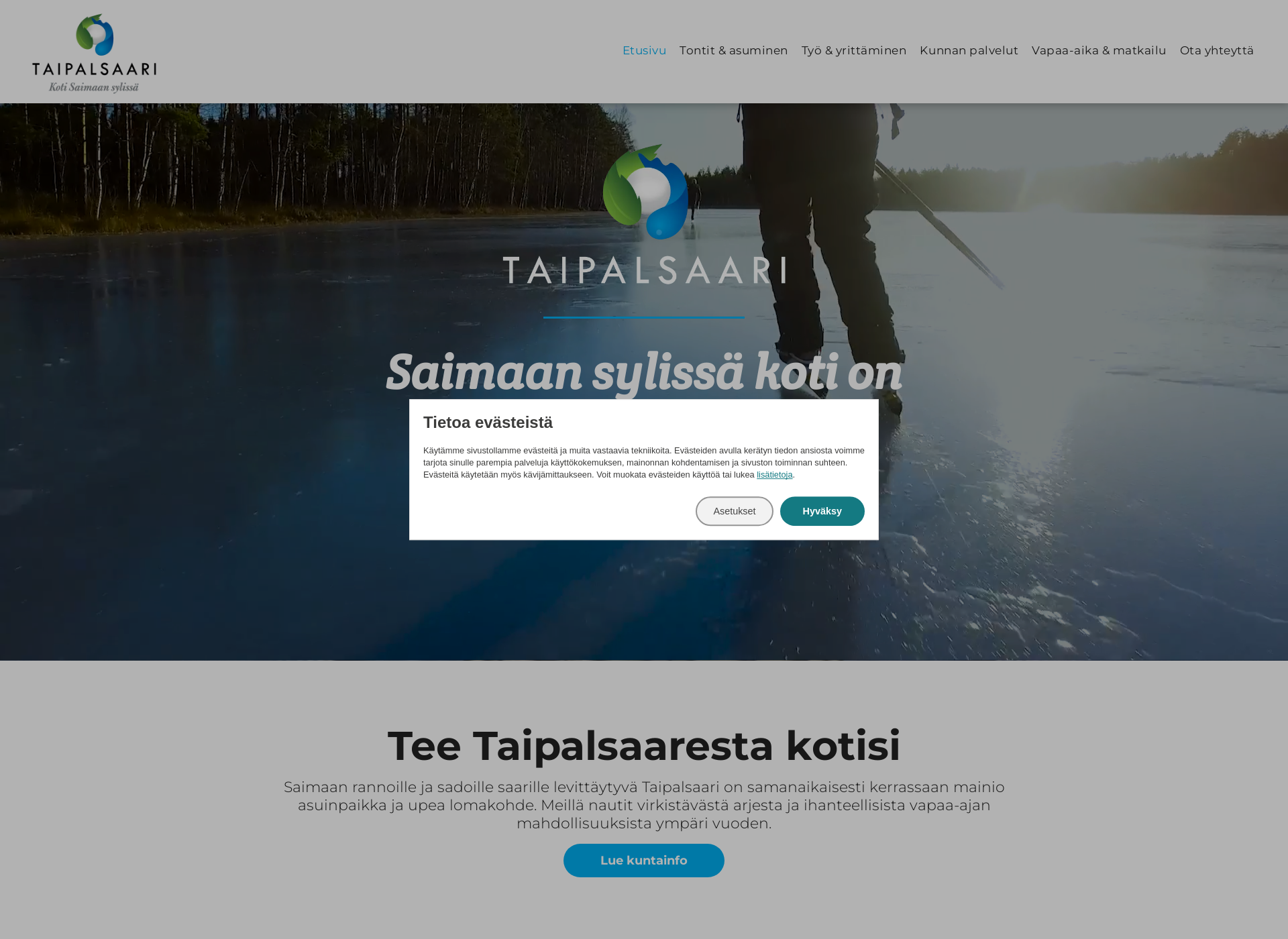 Skärmdump för kotitaipalsaaressa.fi