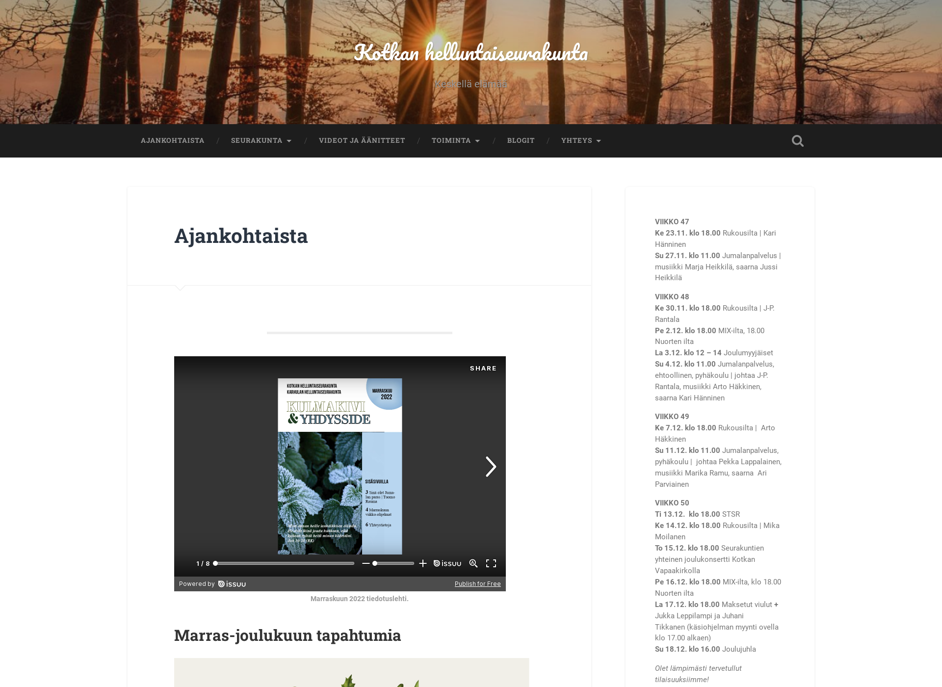 Screenshot for kotkanhelluntaisrk.fi