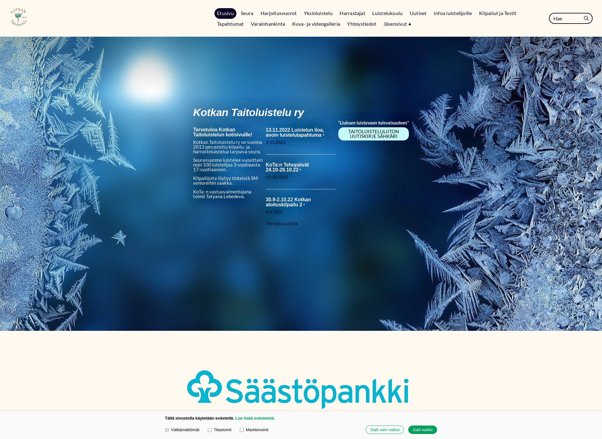 Skärmdump för kotkantaitoluistelu.fi