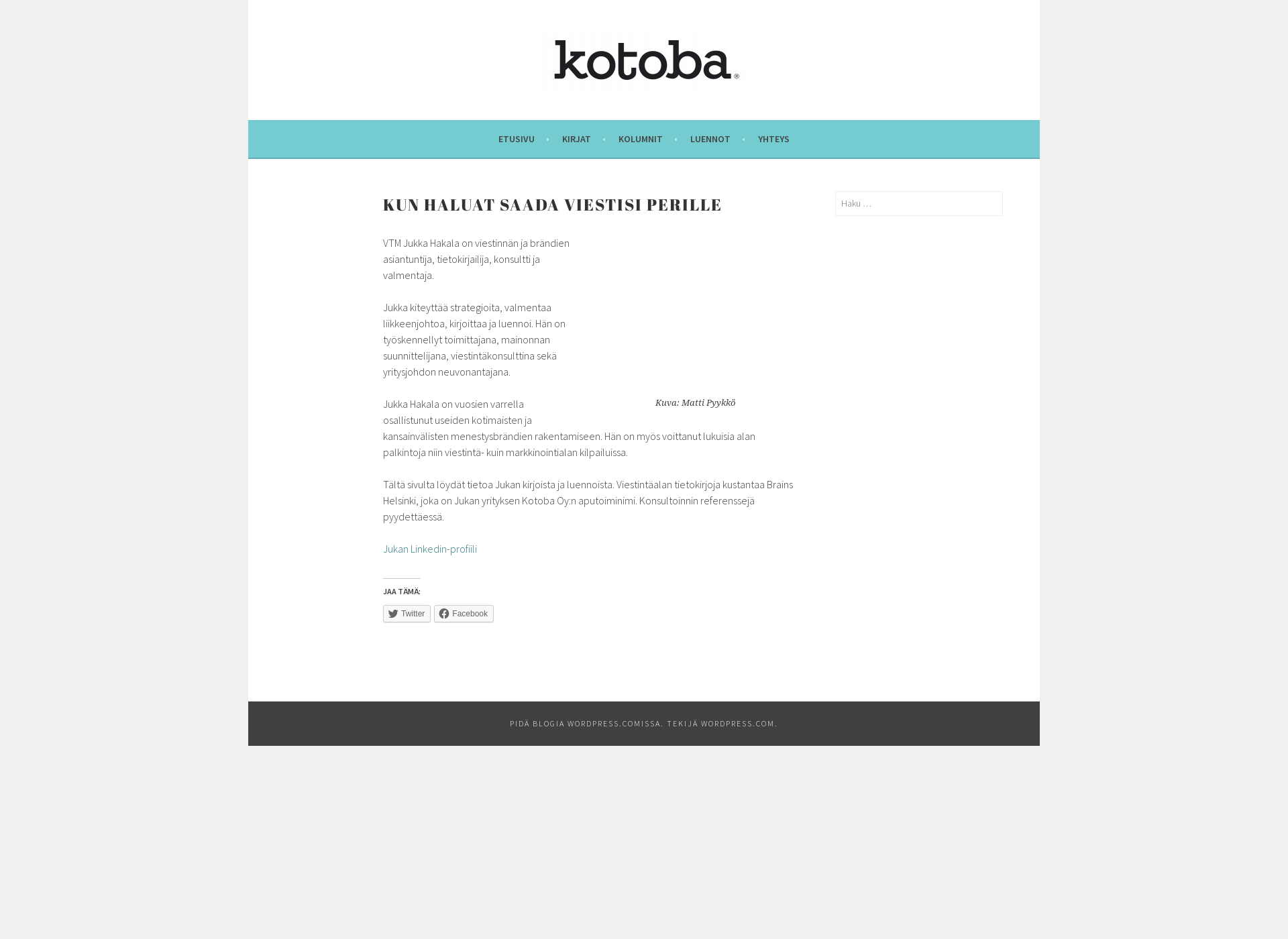 Screenshot for kotoba.fi