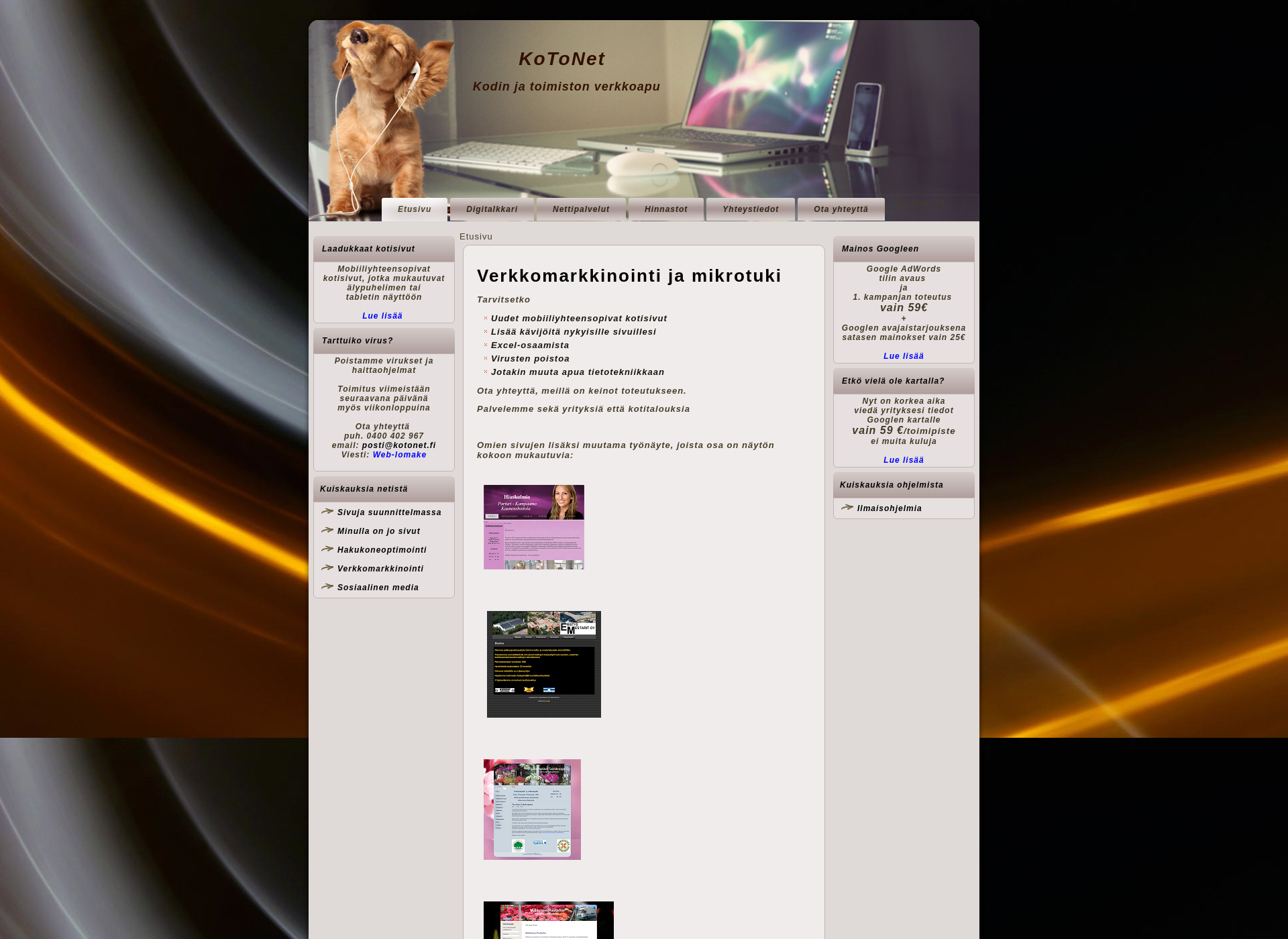 Screenshot for kotonet.fi