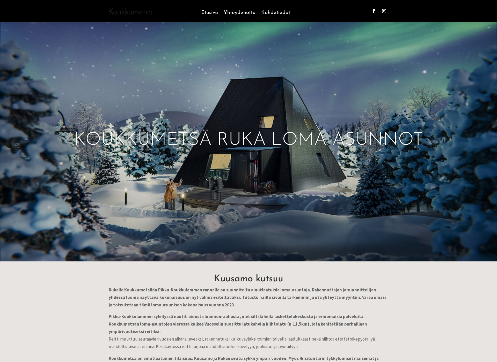 Screenshot for koukkumetsa.fi