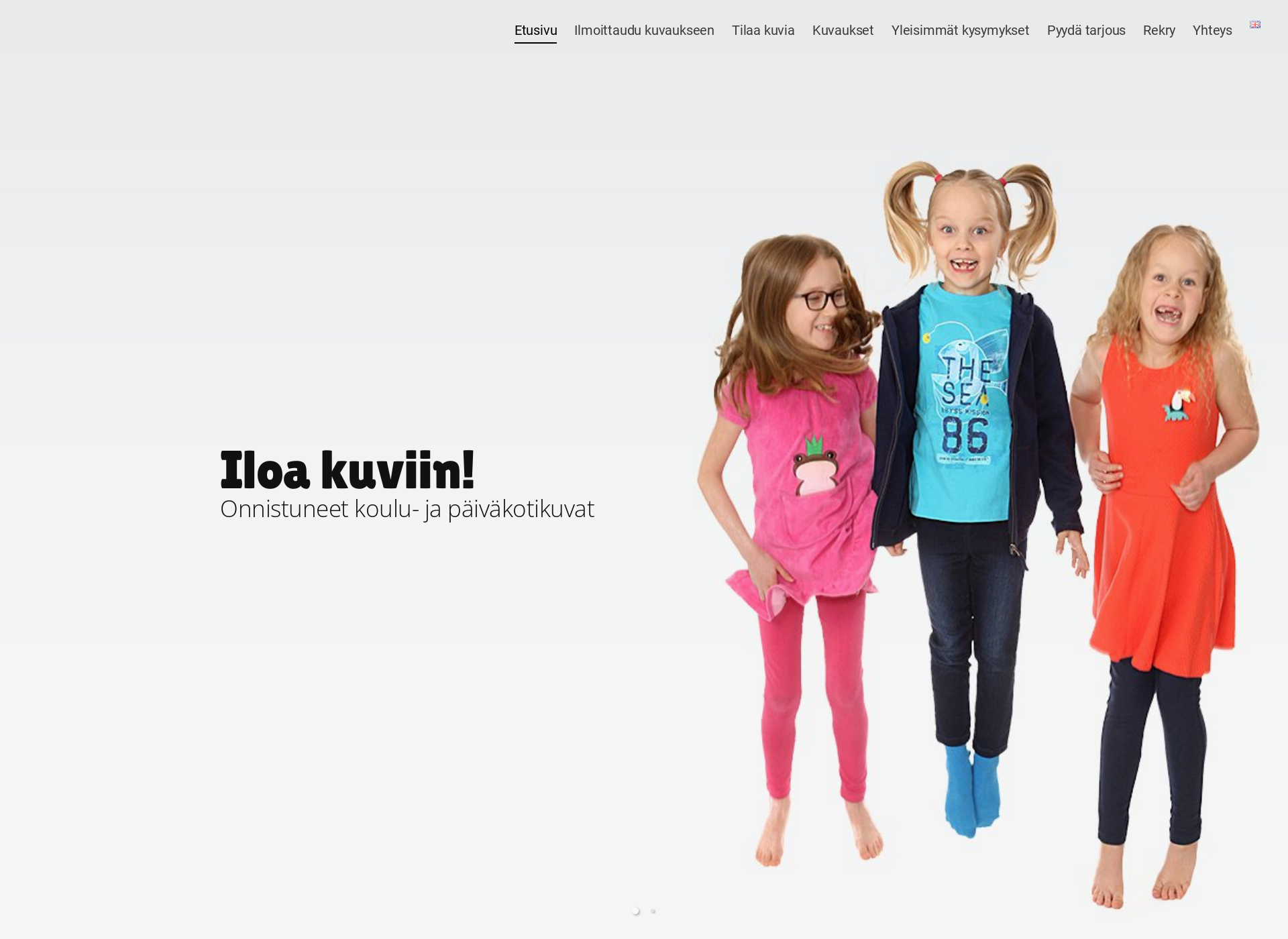 Skärmdump för koulukuvaus.fi