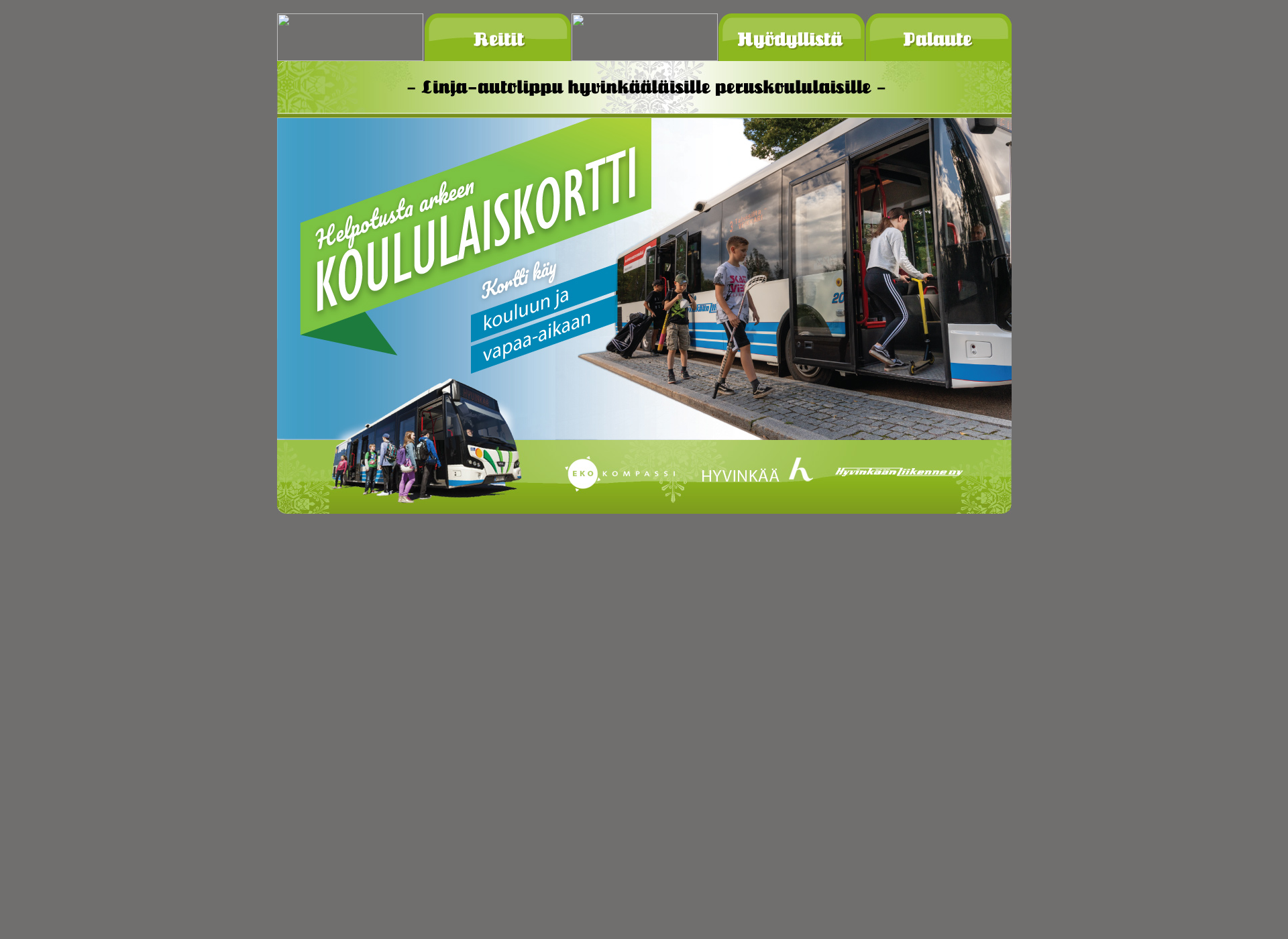 Screenshot for koululaiskortti.fi