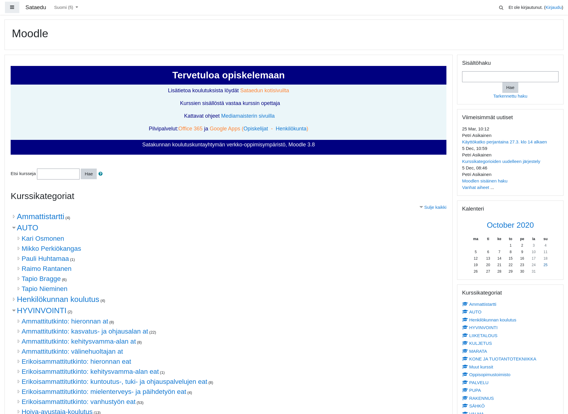 Screenshot for koulutustajokilaaksosta.fi
