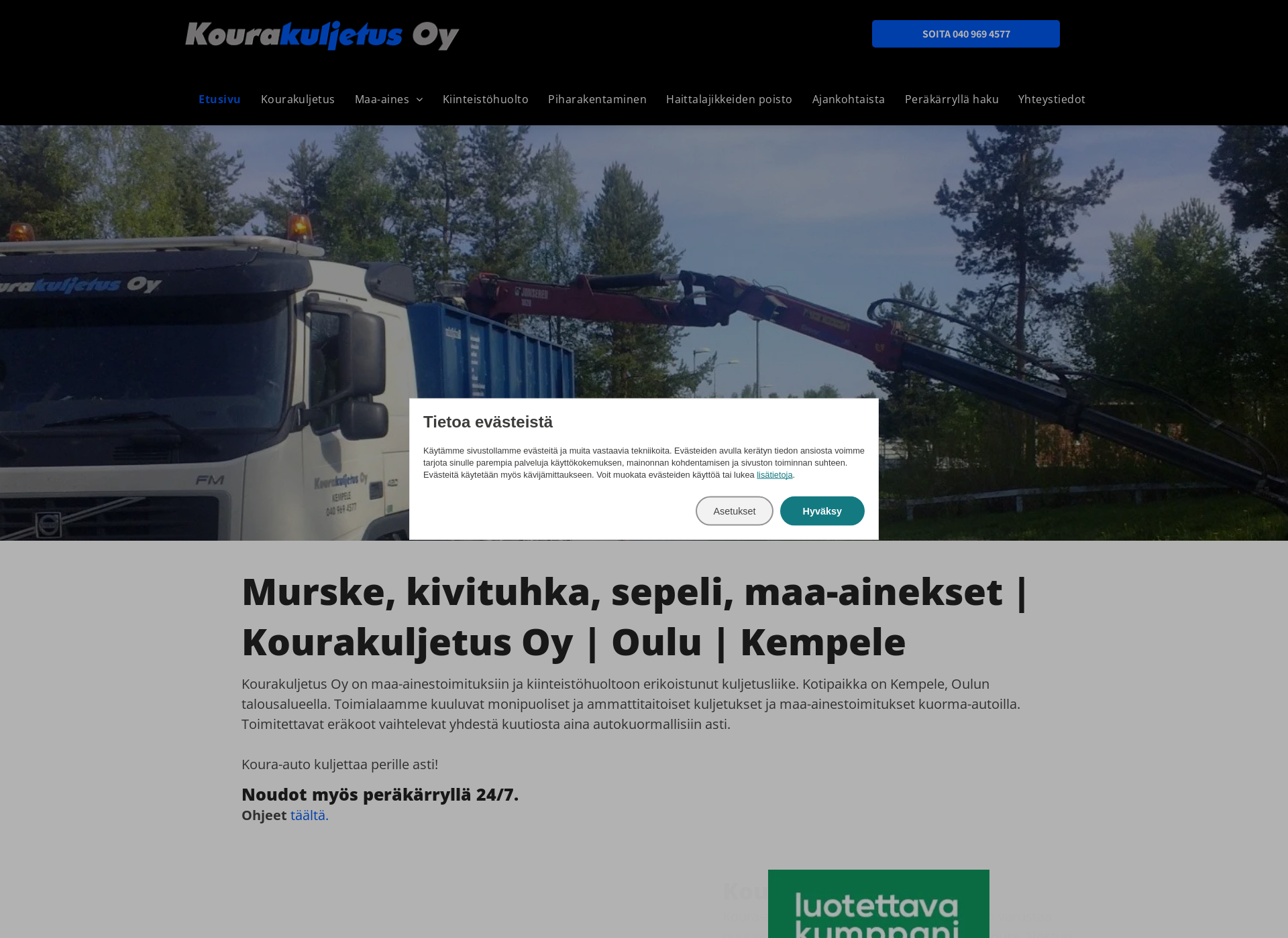Screenshot for kourakuljetus.fi