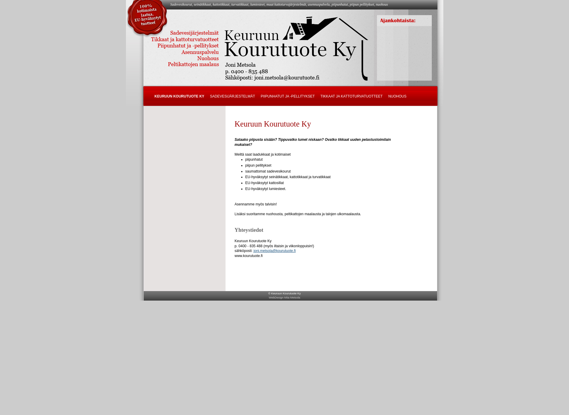 Screenshot for kourutuote.fi