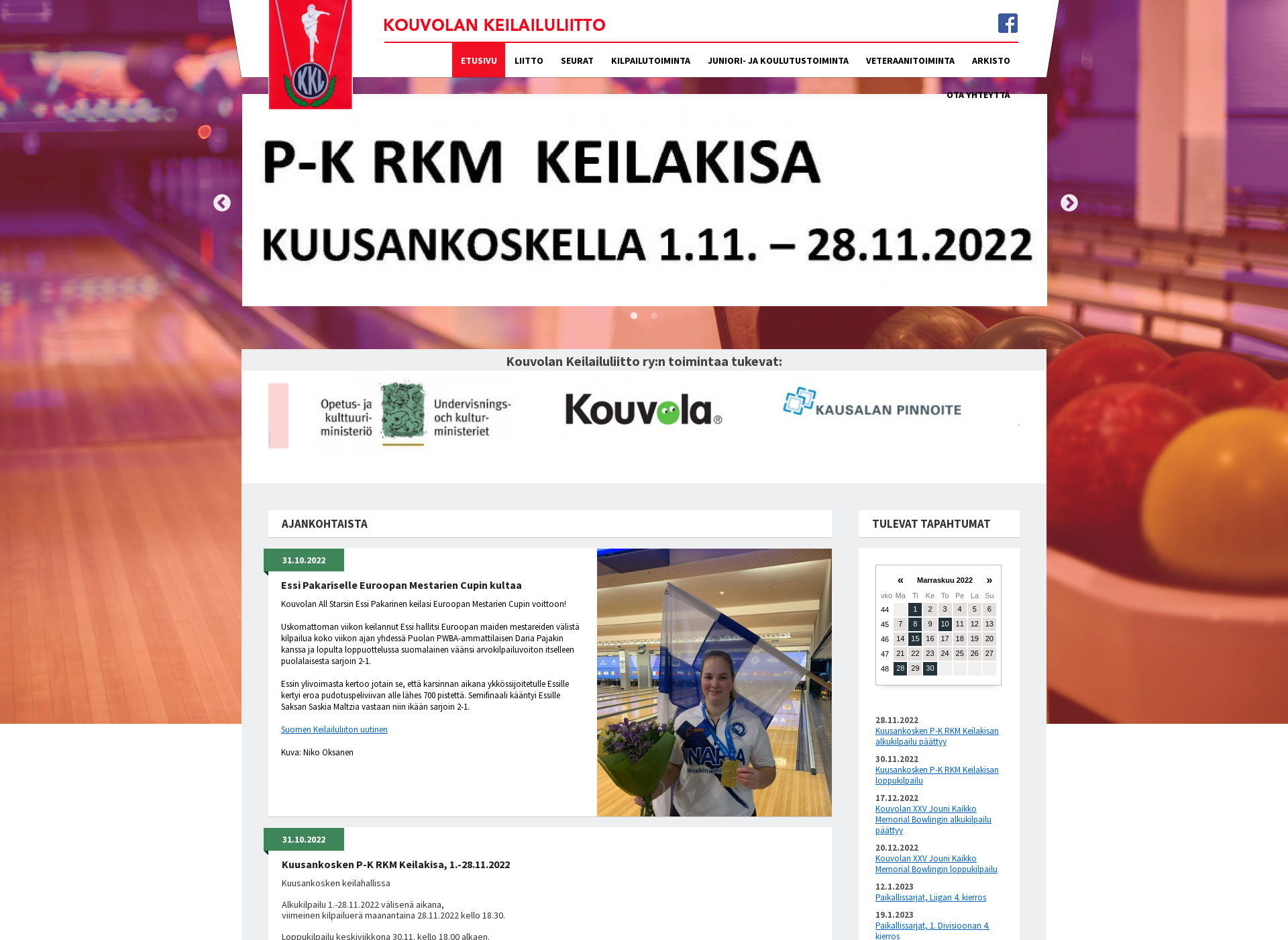 Screenshot for kouvolakl.fi