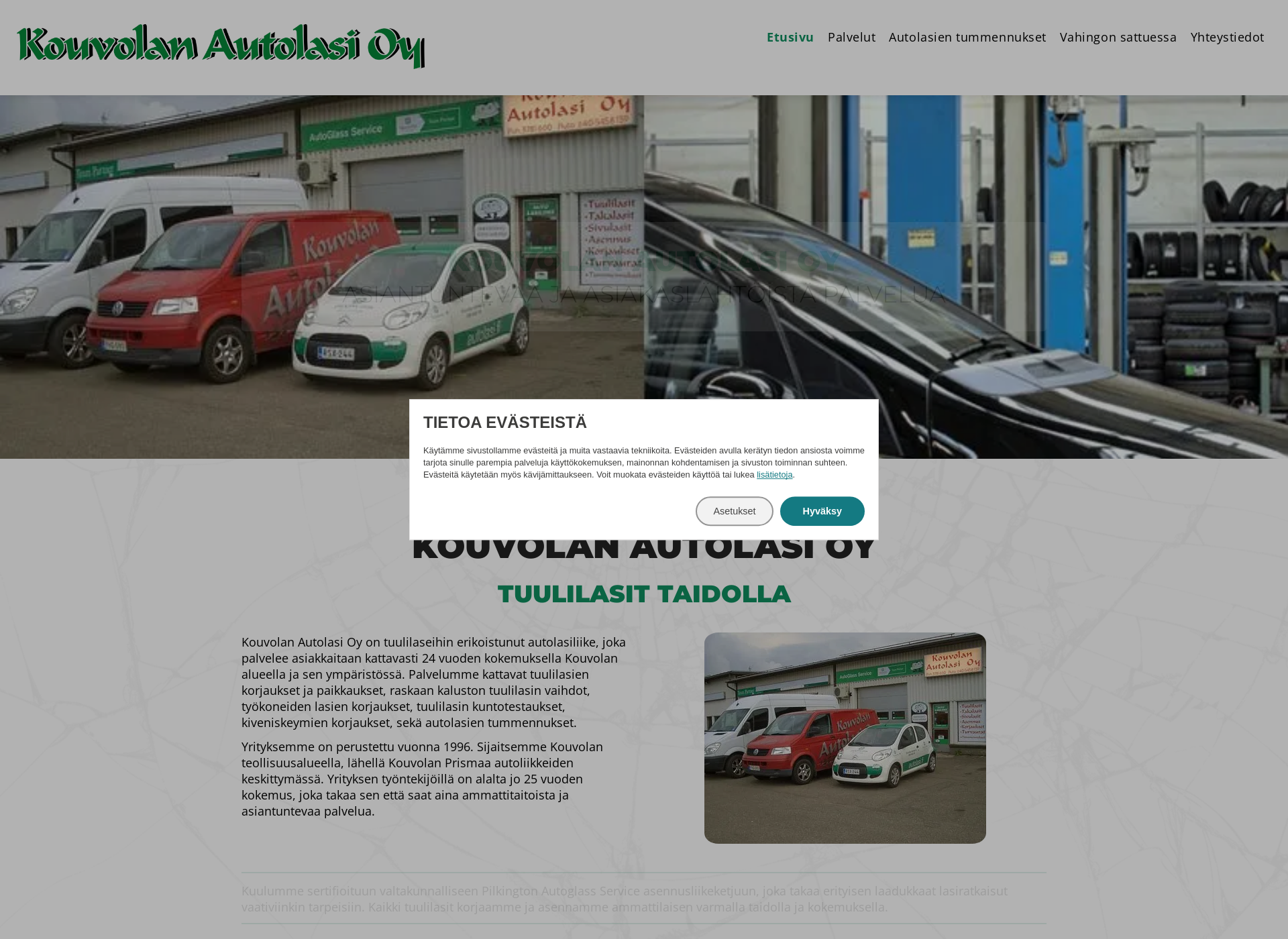 Screenshot for kouvolanautolasi.fi