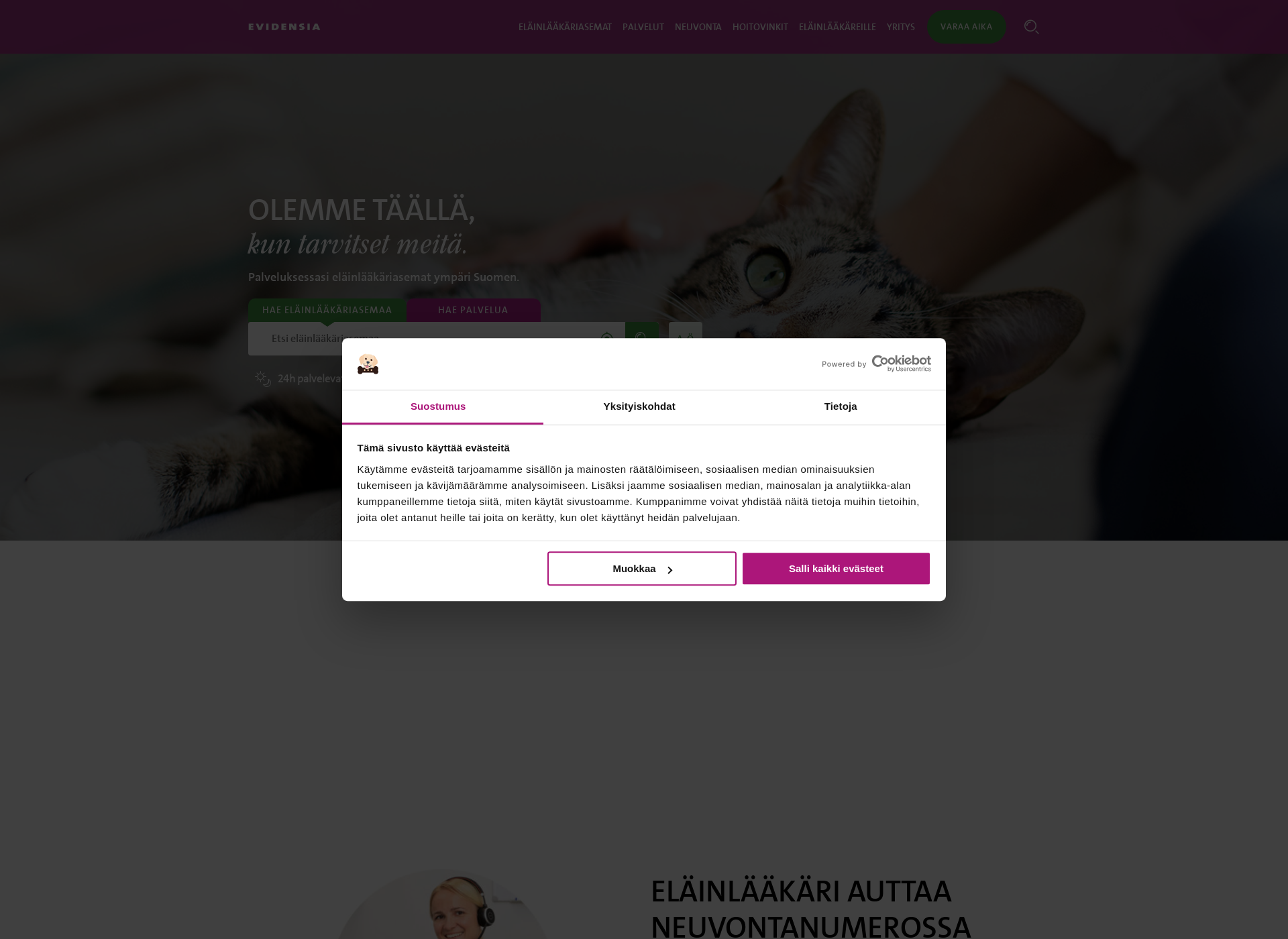 Screenshot for kouvolanelainlaakariasema.fi