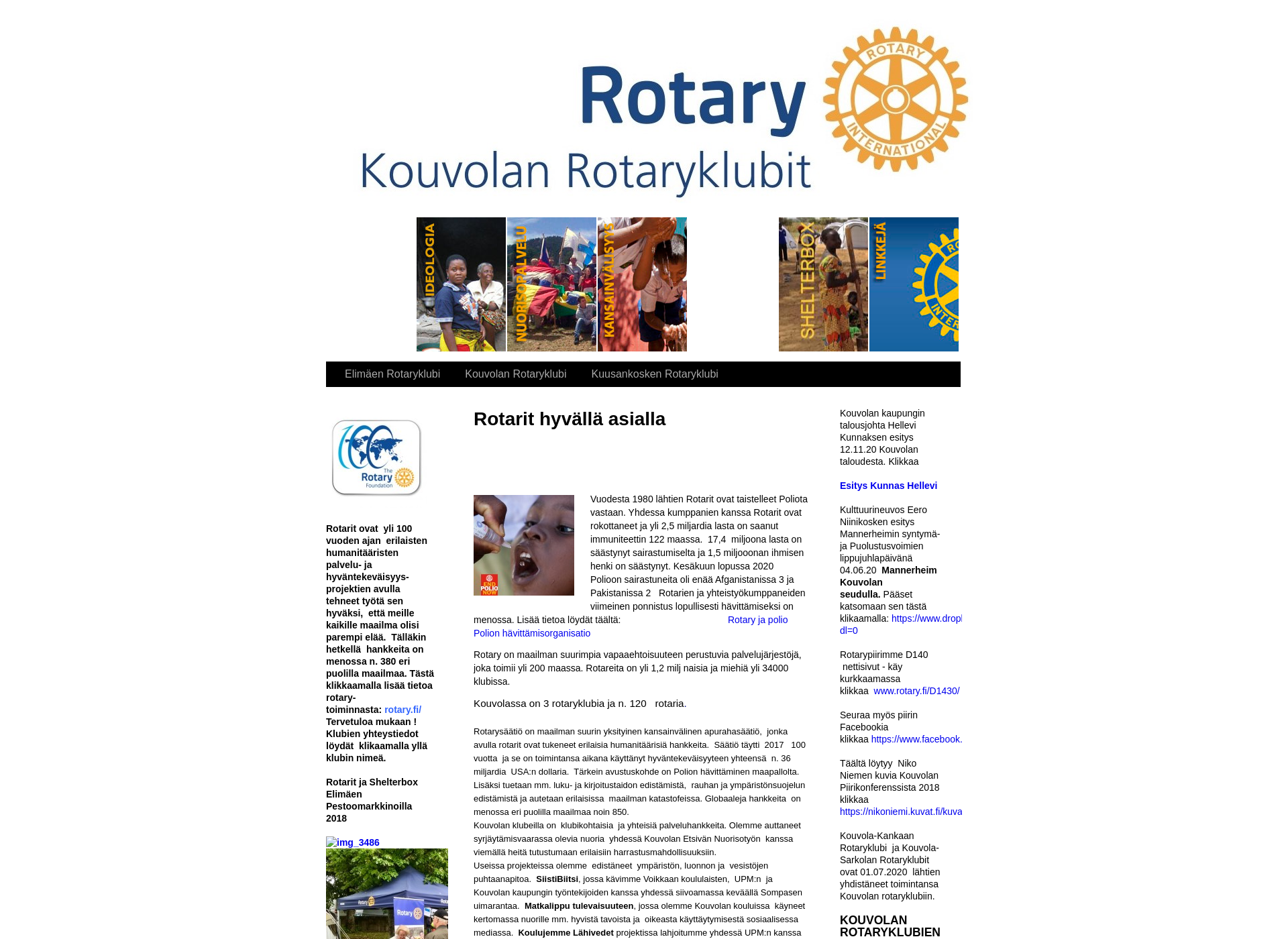 Screenshot for kouvolanrotariklubit.fi