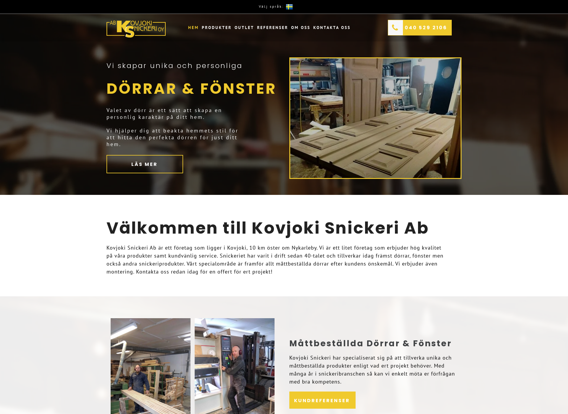 Screenshot for kovjokisnickeri.fi