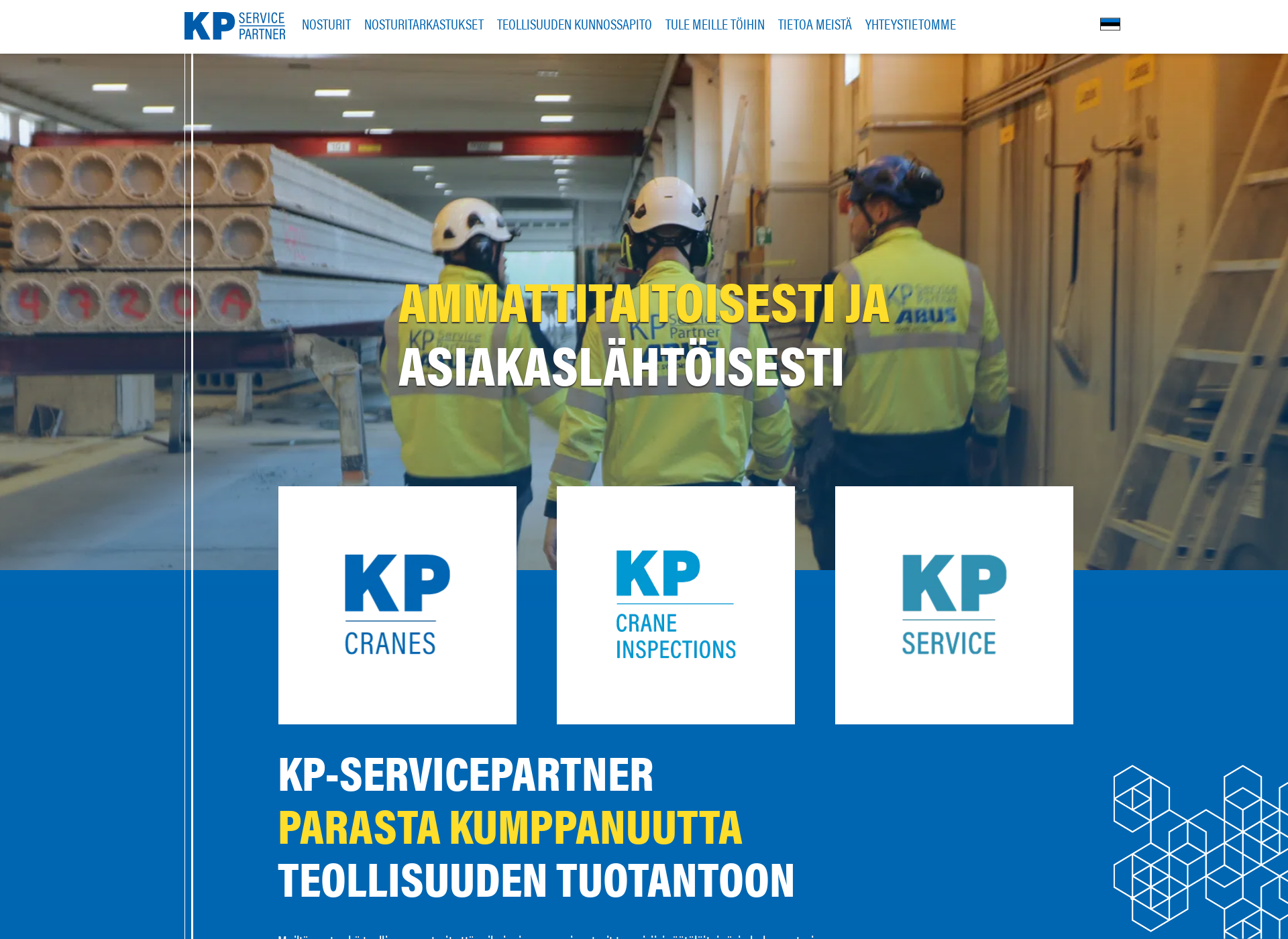 Screenshot for kp-servicepartner.fi