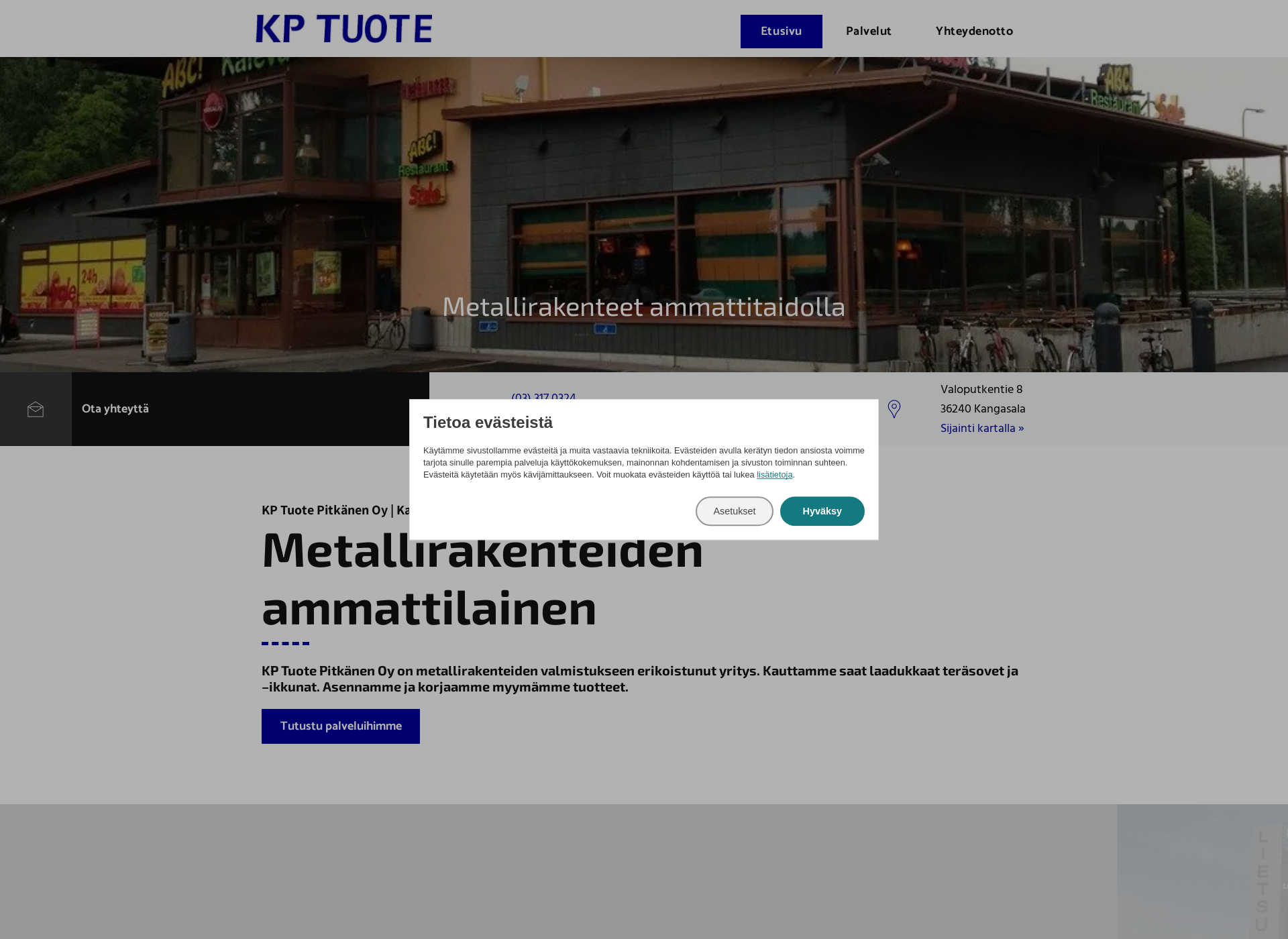 Screenshot for kptuote.com