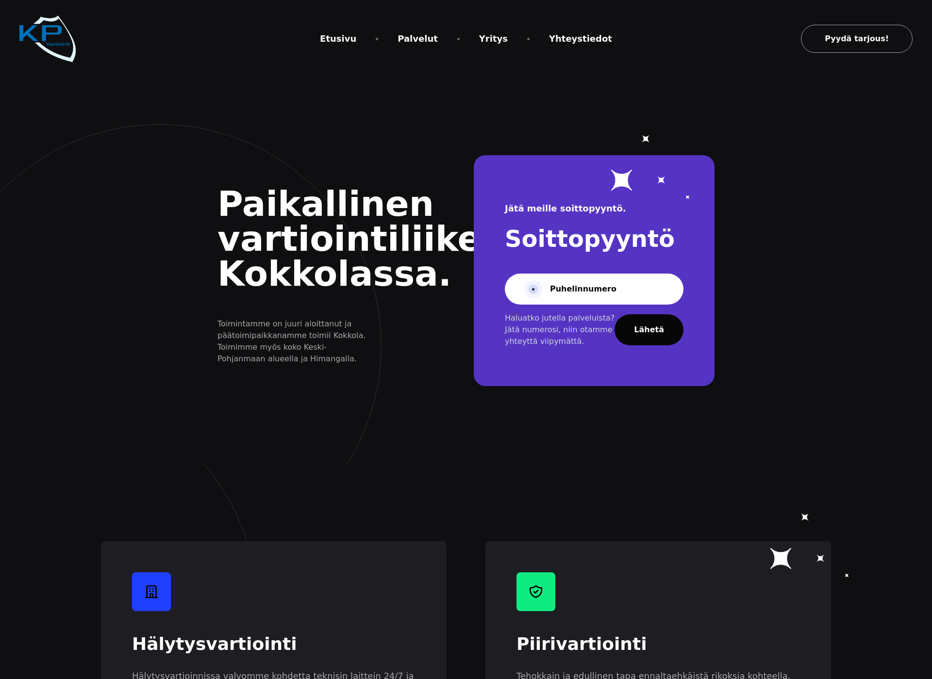 Screenshot for kpvartiointi.fi