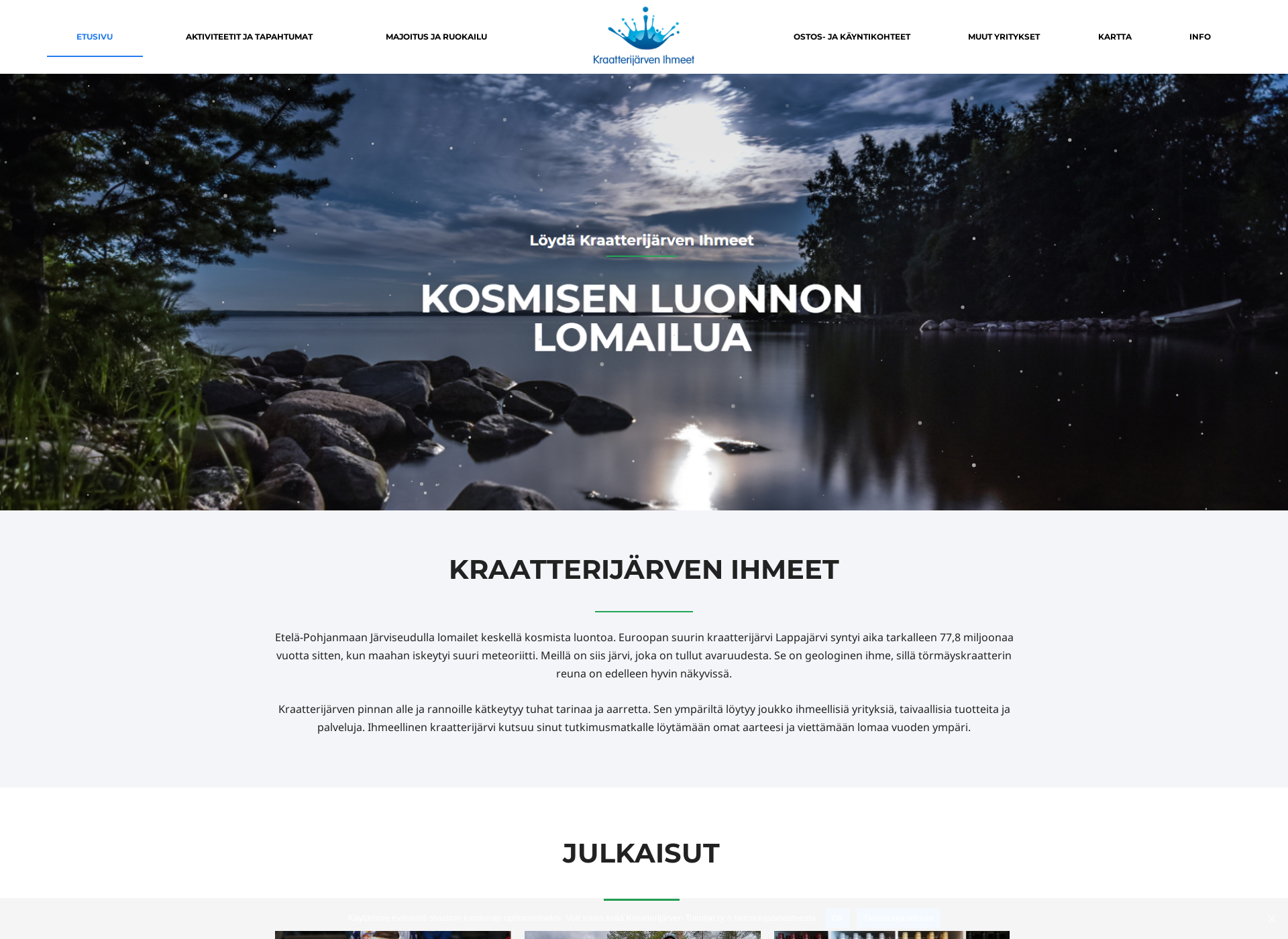 Screenshot for kraatterijarvi.fi