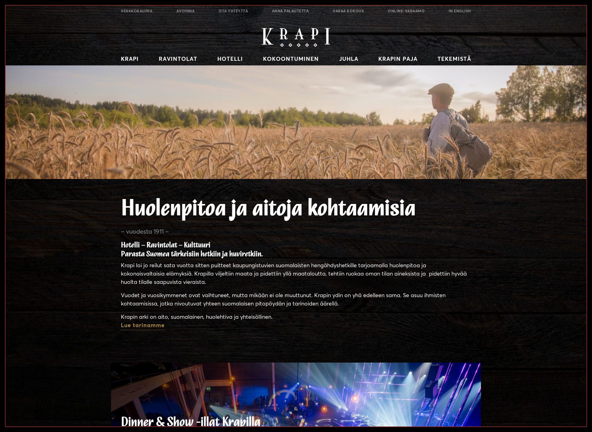 Screenshot for krapi.fi