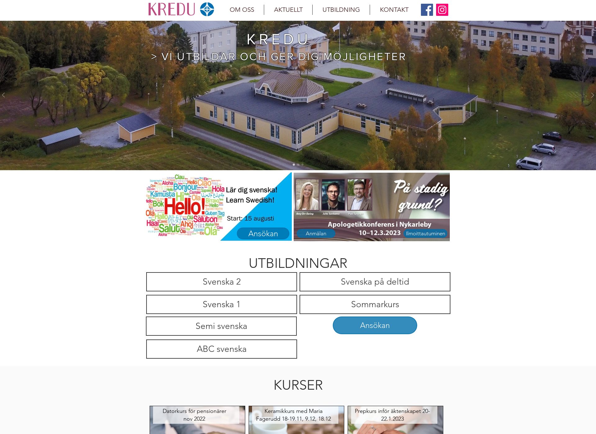 Screenshot for kredu.fi