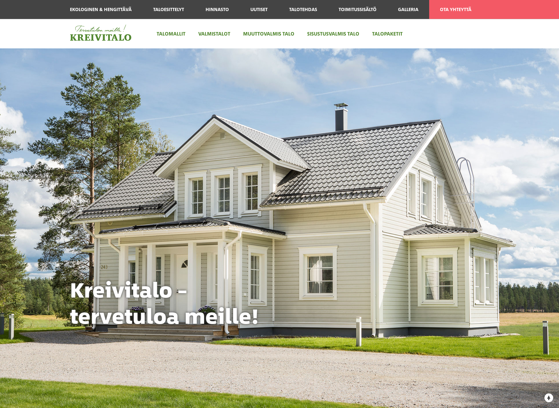 Screenshot for kreivi-talo.fi