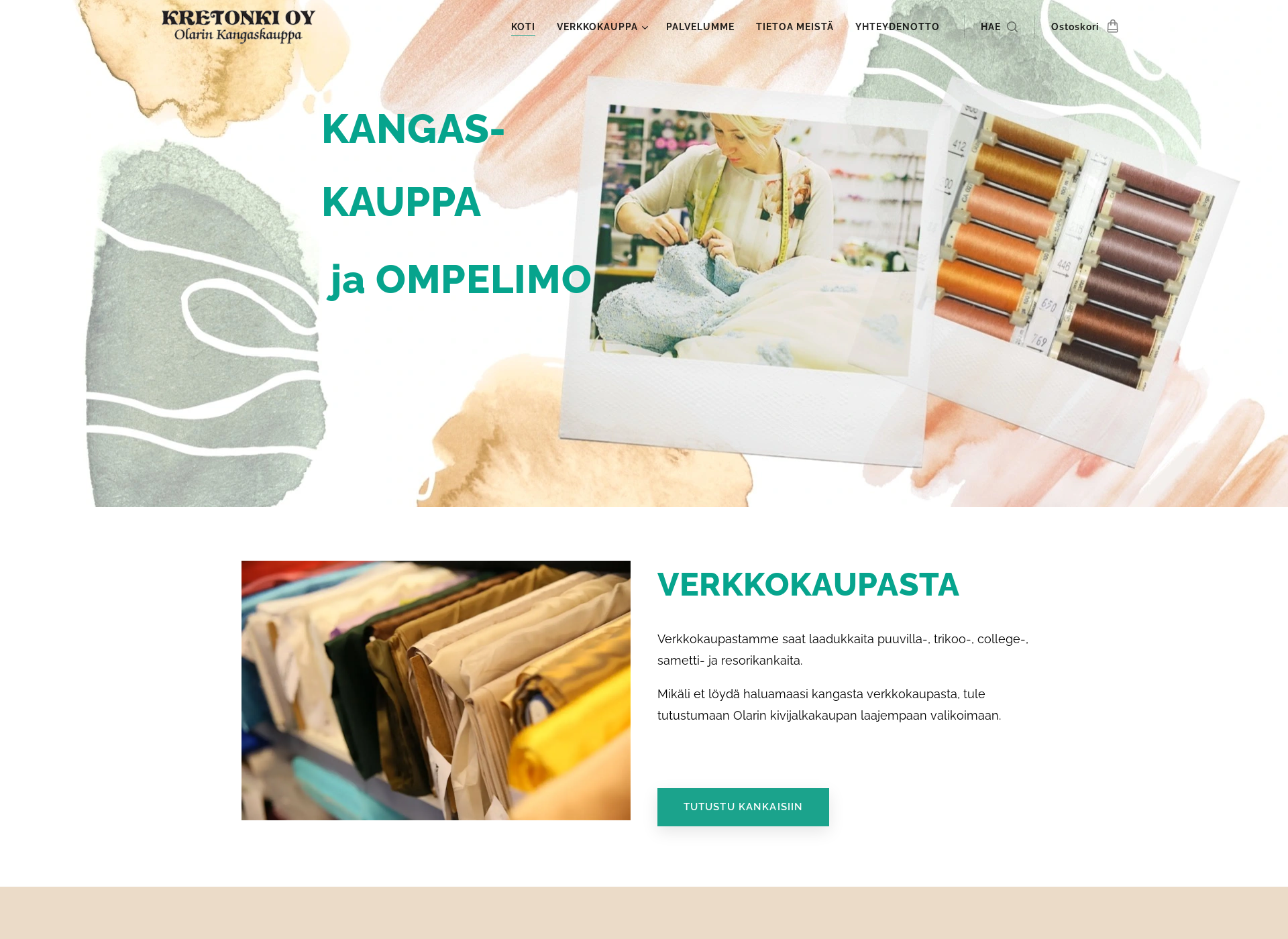 Screenshot for kretonki.fi