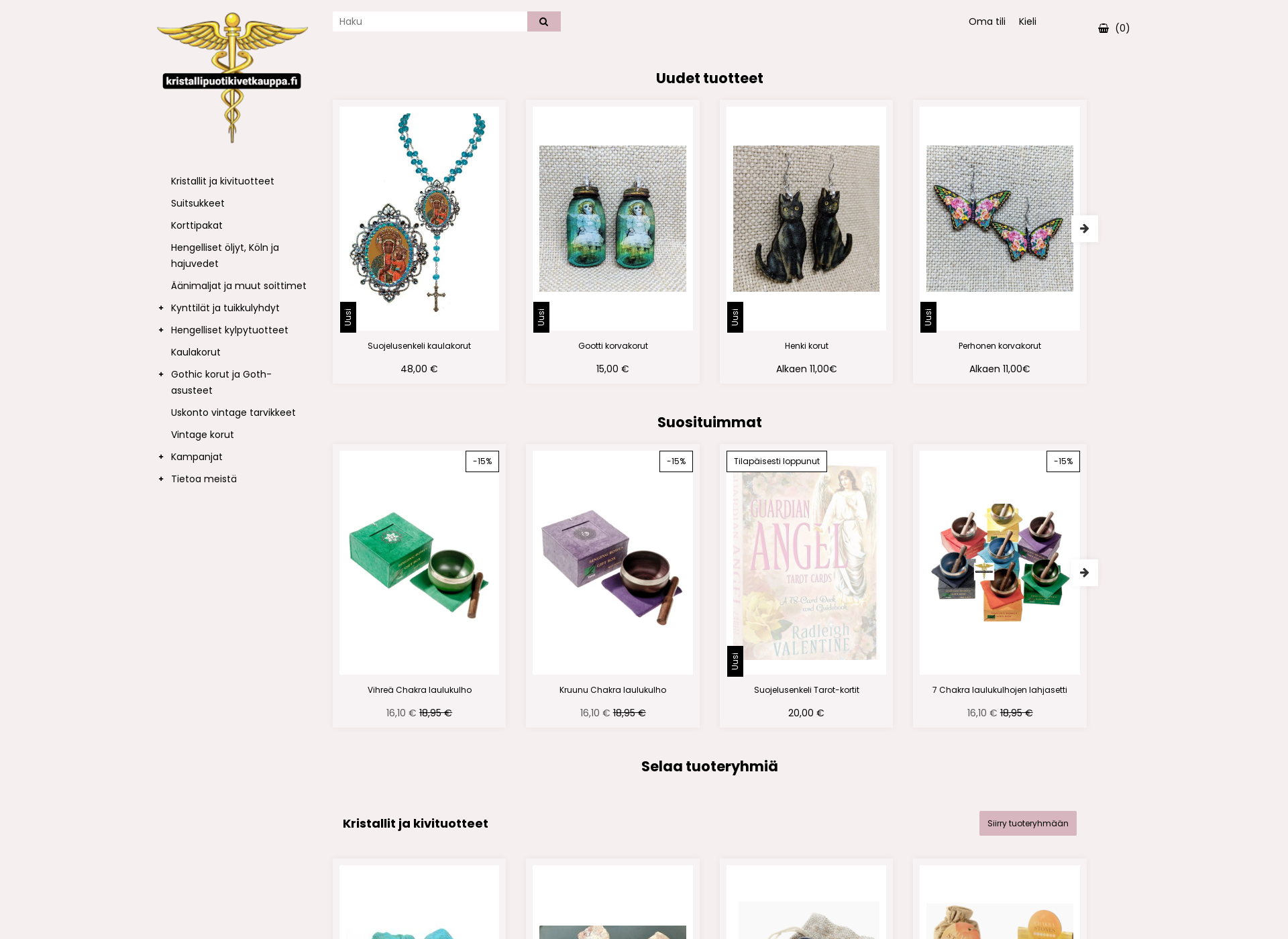 Screenshot for kristallipuotikivetkauppa.fi