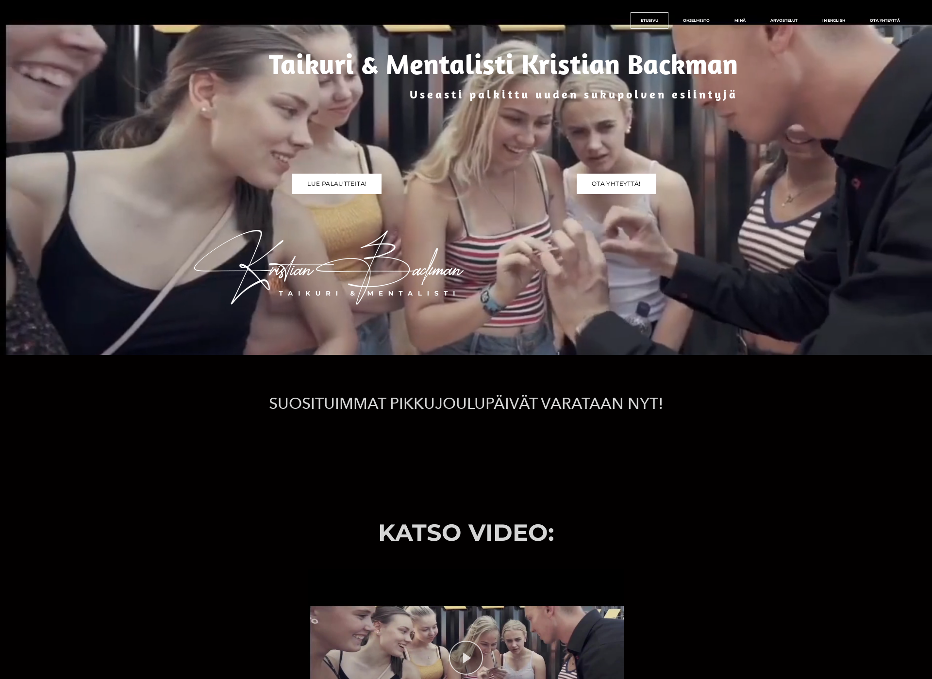 Screenshot for kristianbackman.fi