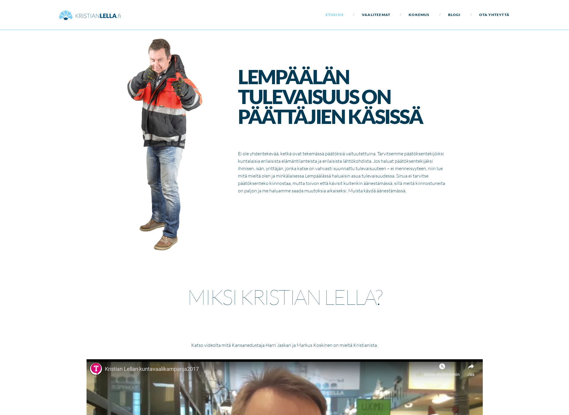 Screenshot for kristianlella.fi