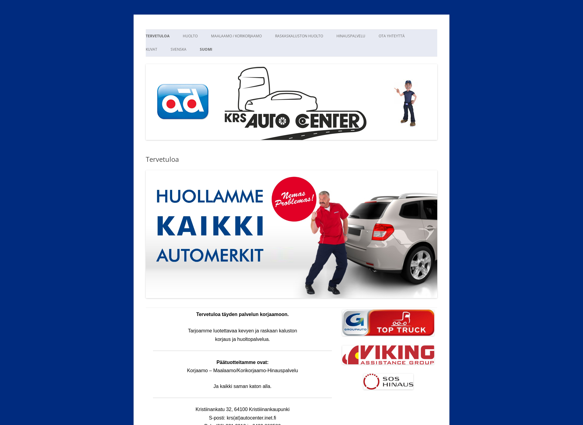Screenshot for krs-autocenter.fi