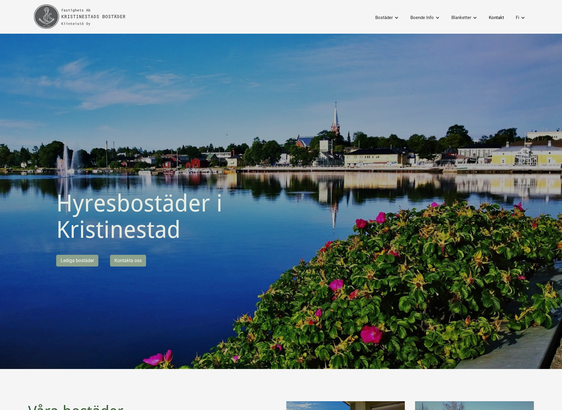 Screenshot for krsbostader.fi