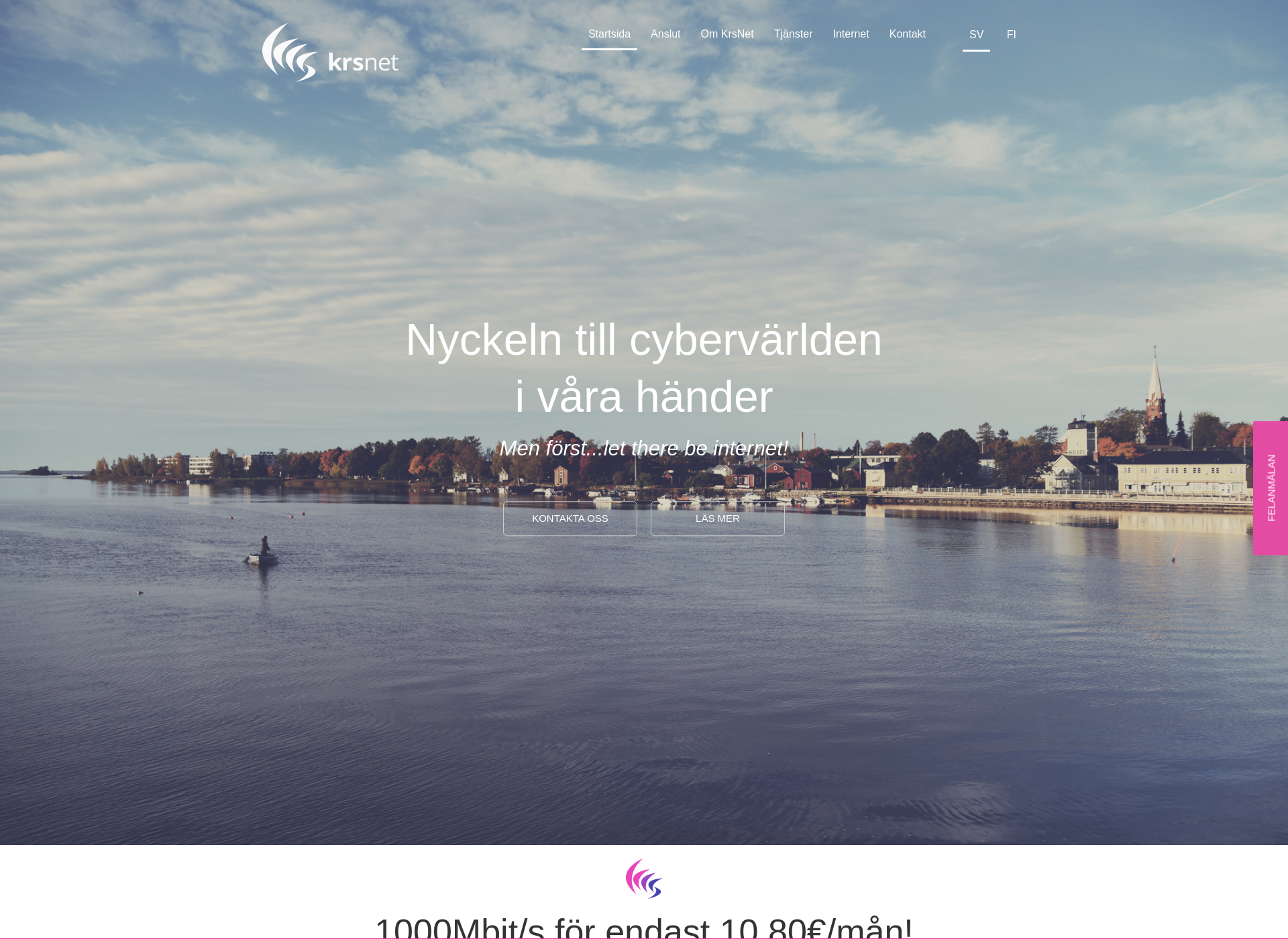 Skärmdump för krsnet.fi