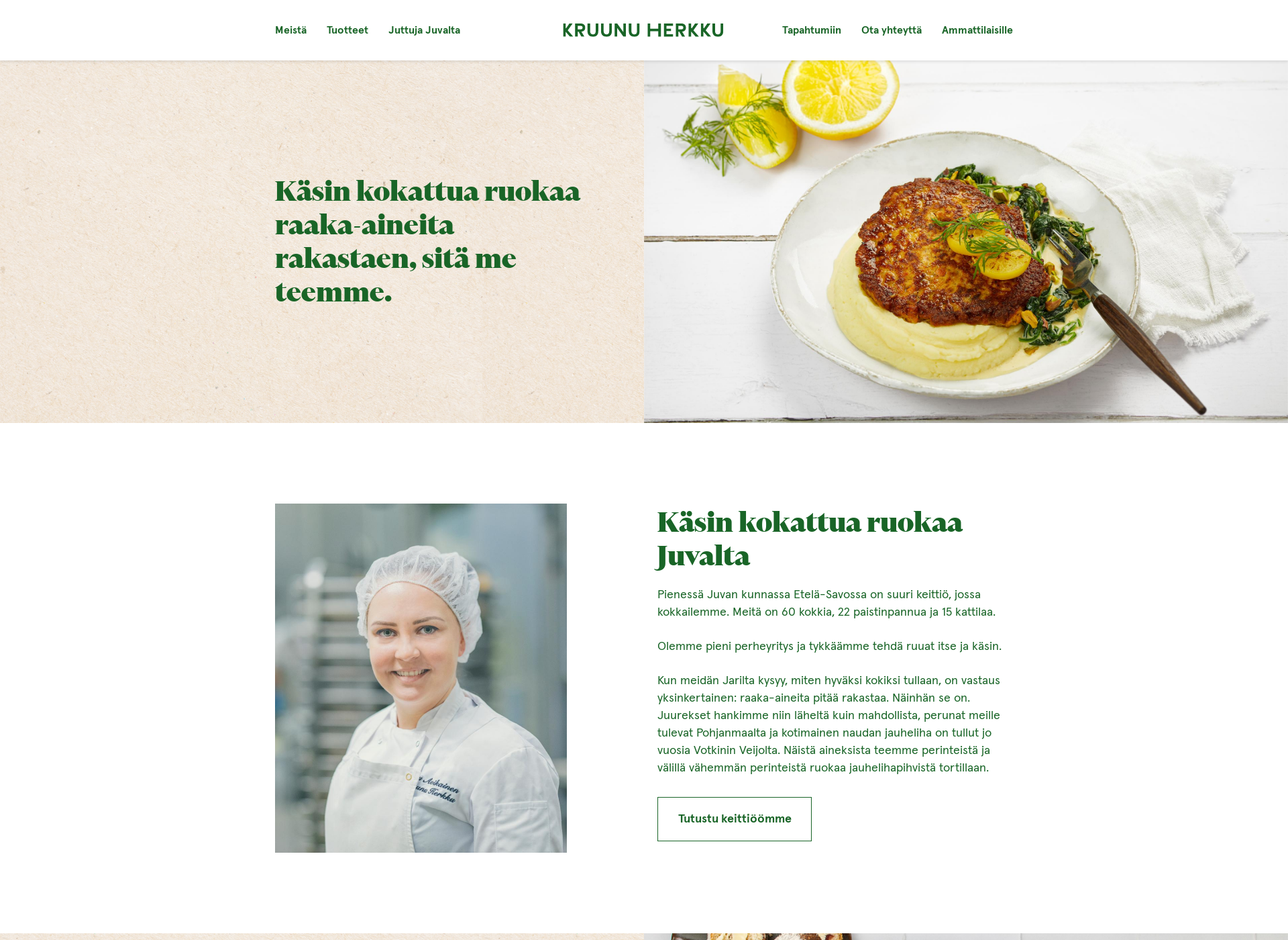 Screenshot for kruunuherkku.fi