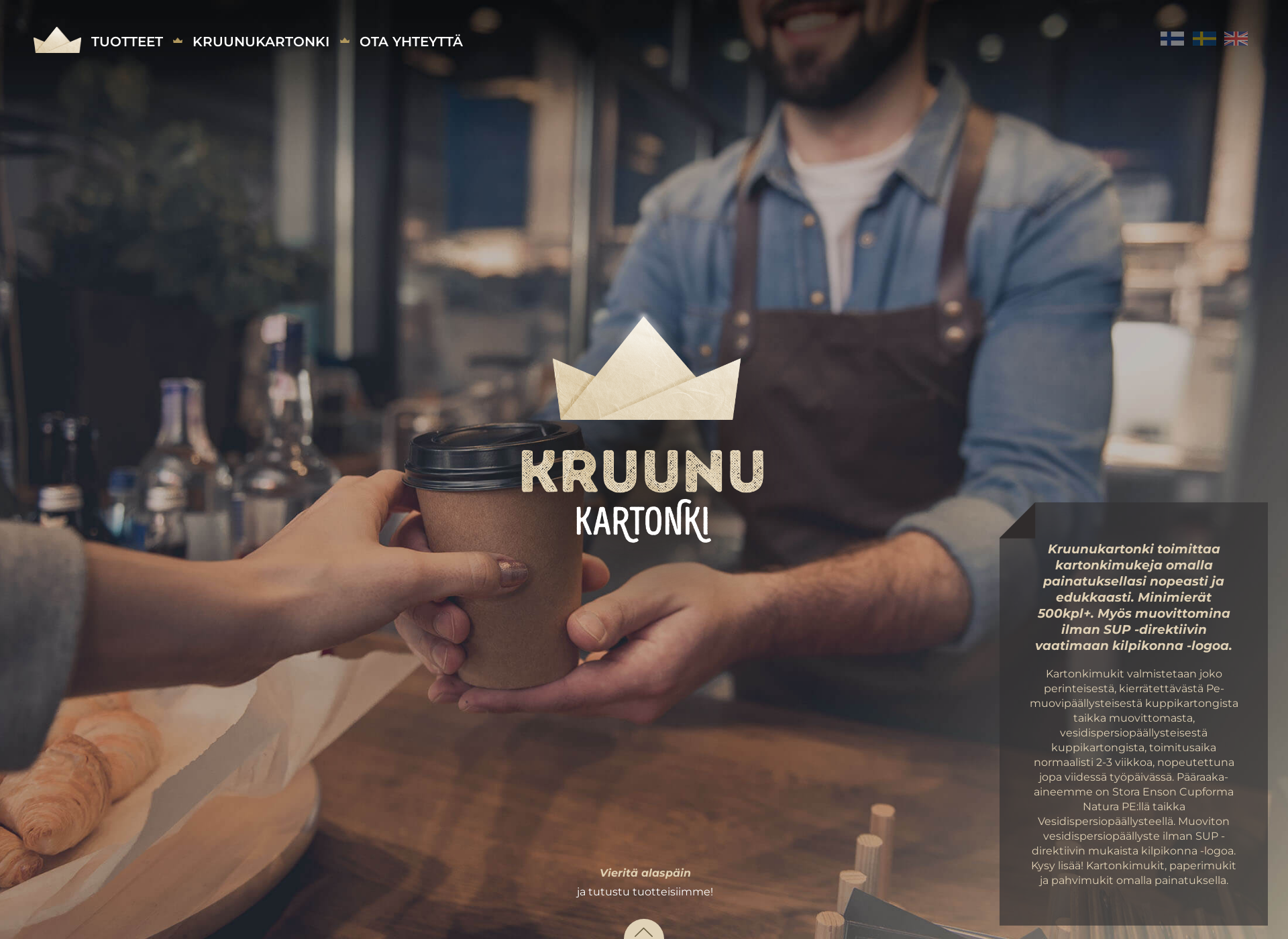 Screenshot for kruunukartonki.fi