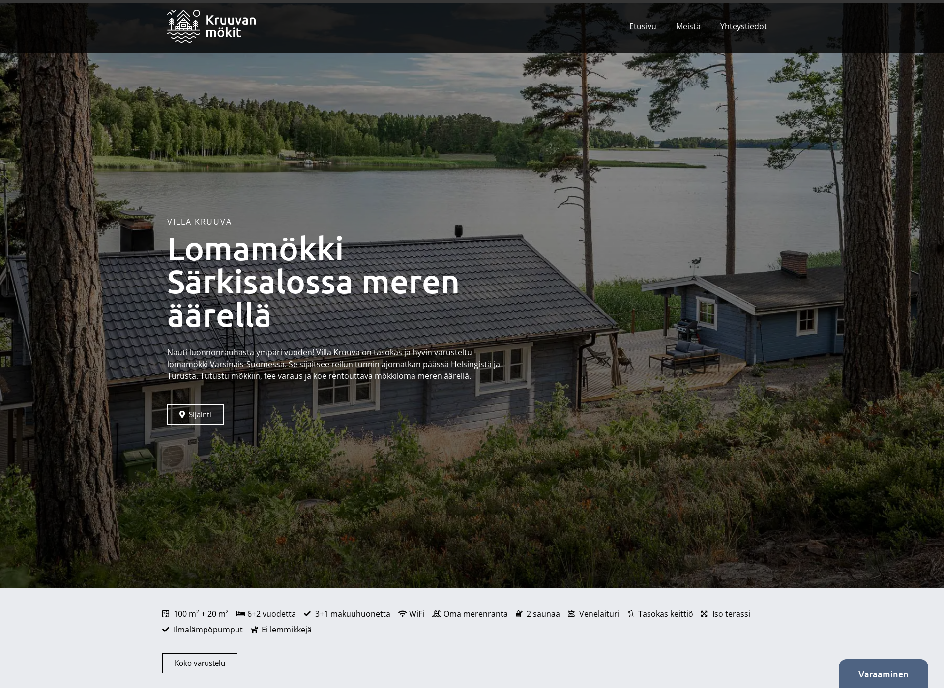 Skärmdump för kruuvanmokit.fi