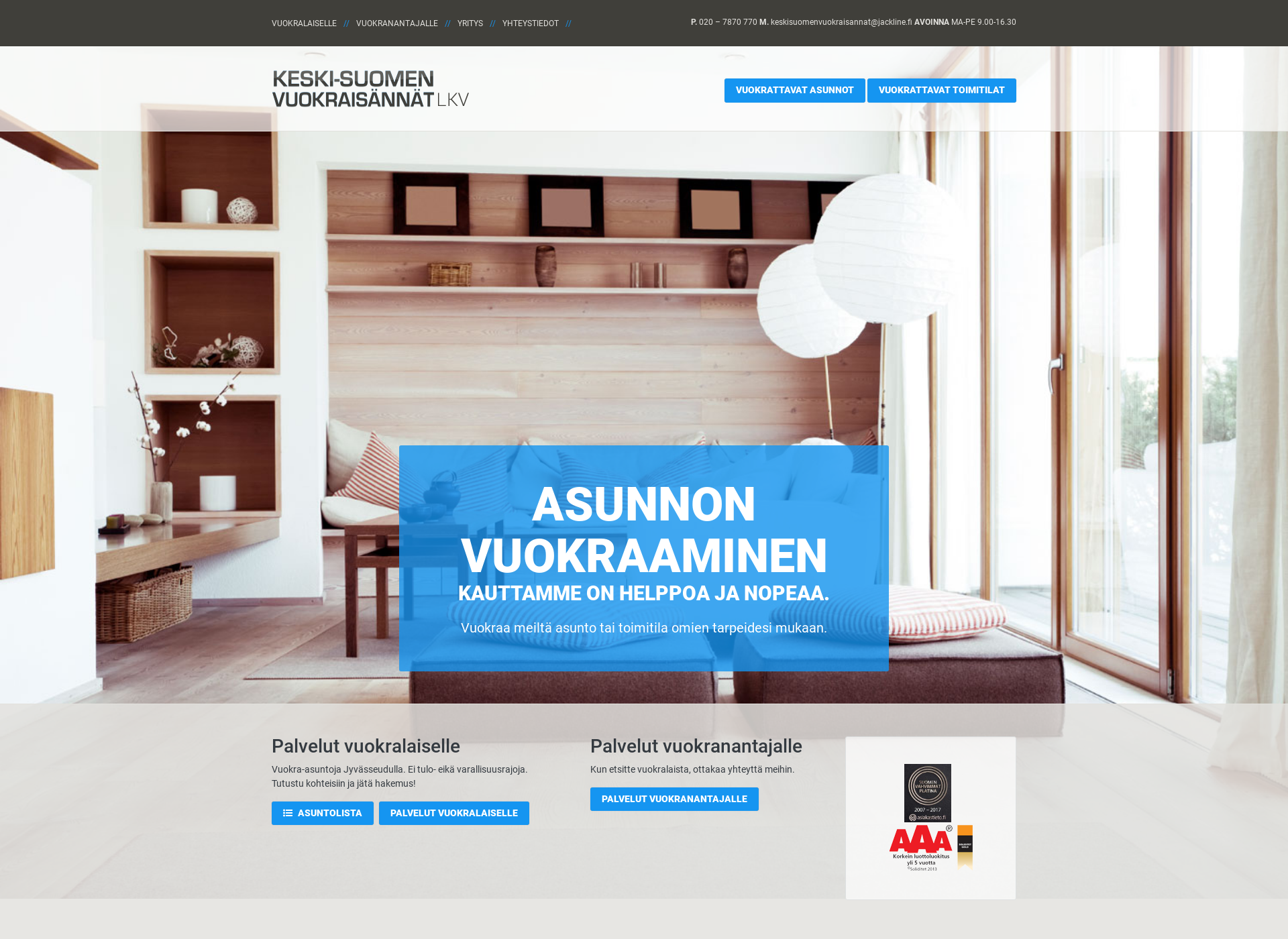 Screenshot for ks-vuokraisannat.fi