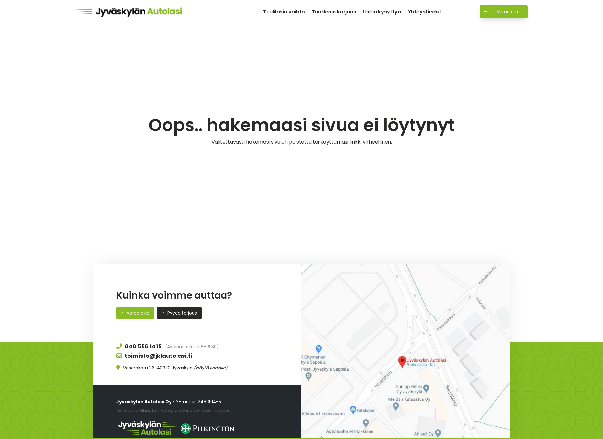 Skärmdump för ksautolasi.fi
