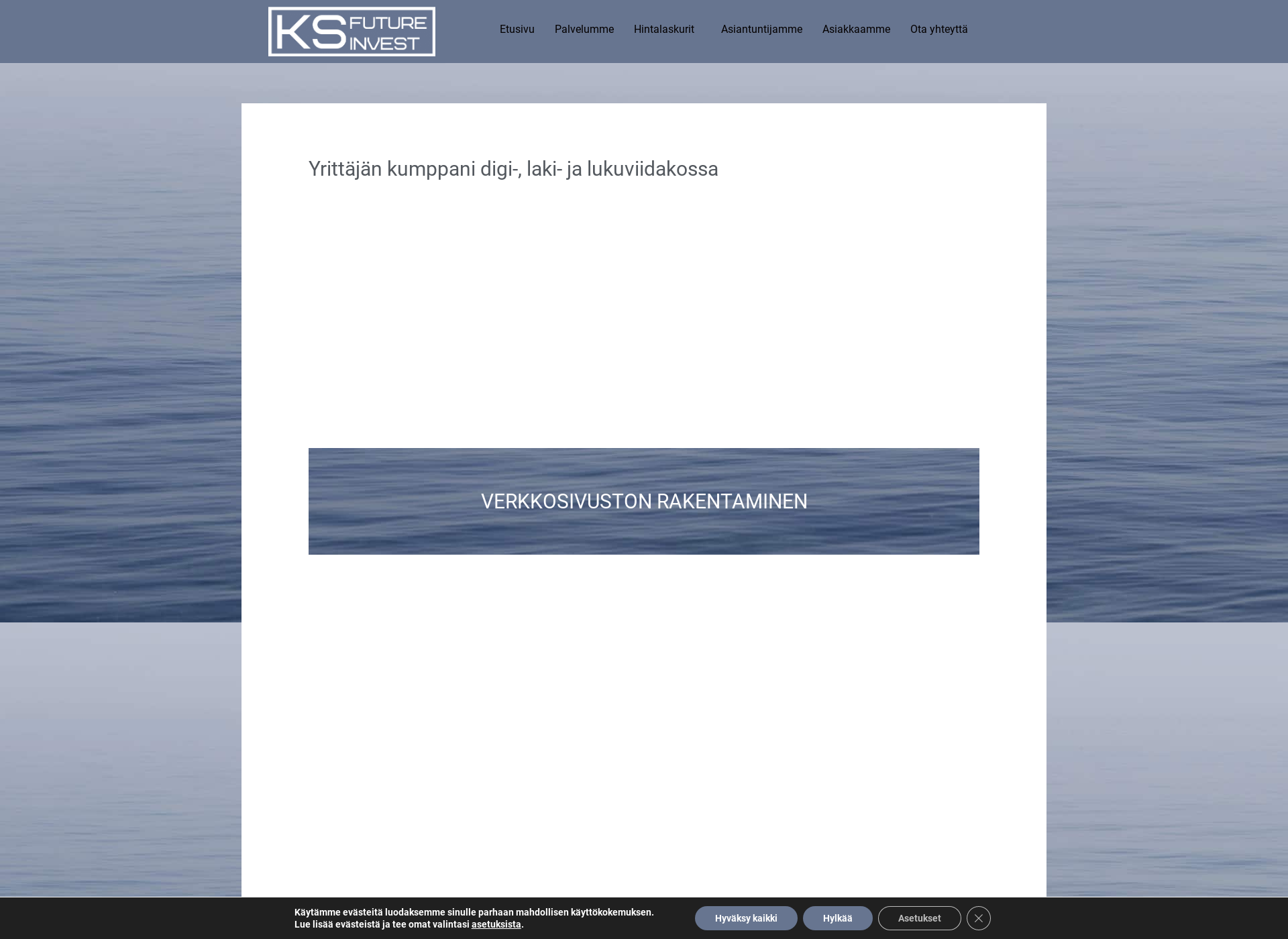 Skärmdump för ksfi.fi