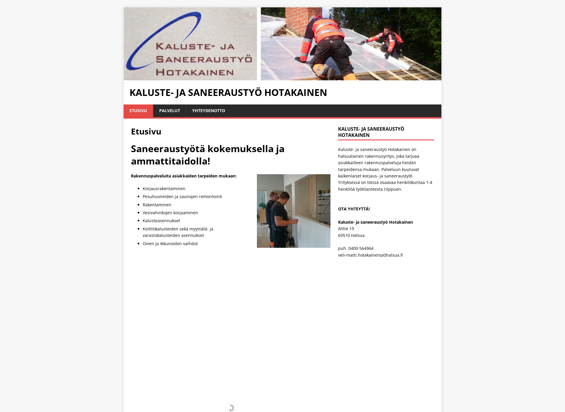 Screenshot for ksh-hotakainen.fi