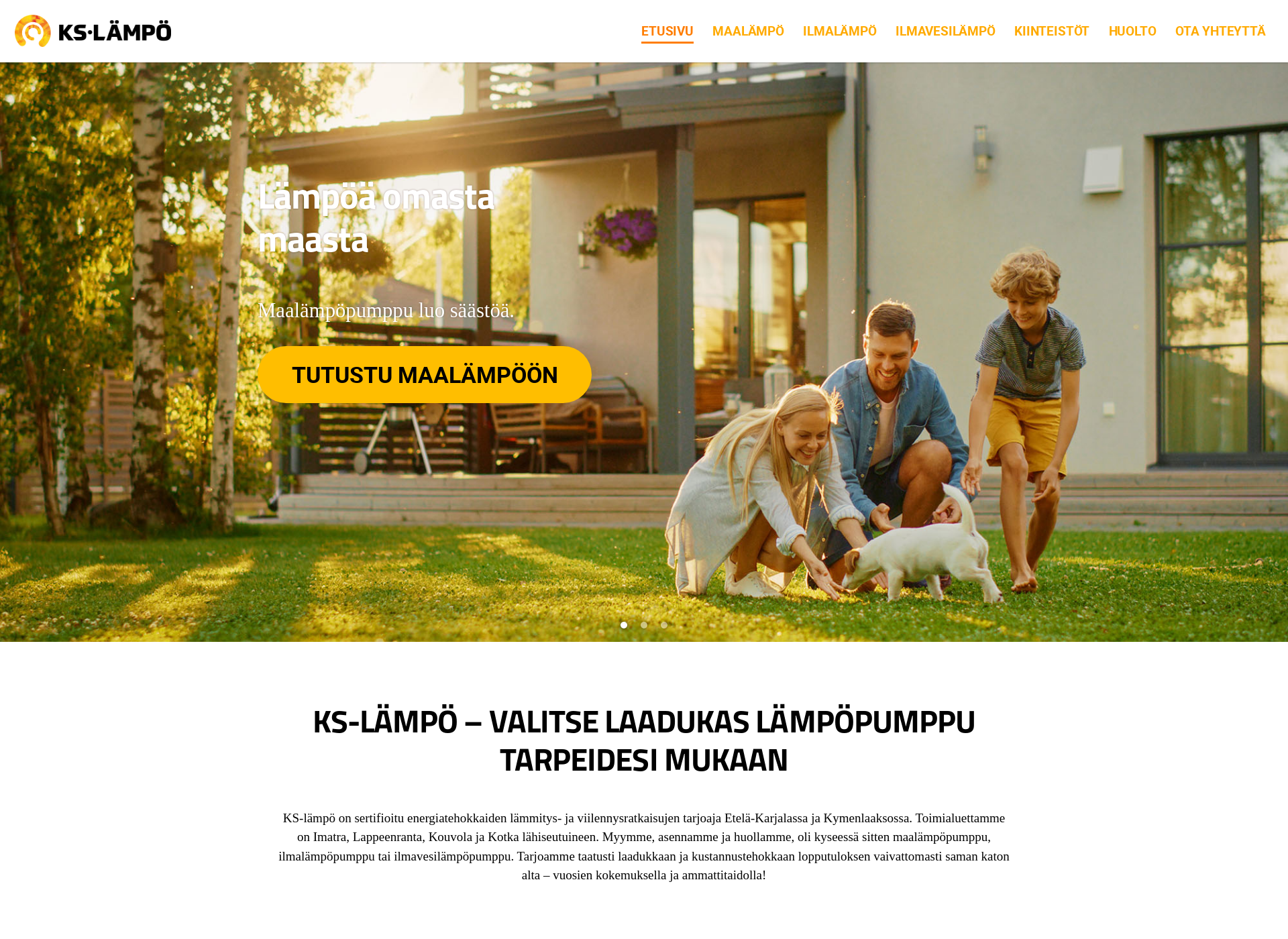 Screenshot for kslampo.fi