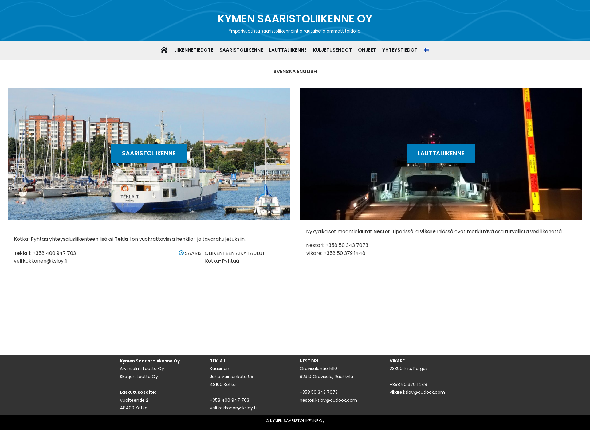 Skärmdump för ksloy.fi
