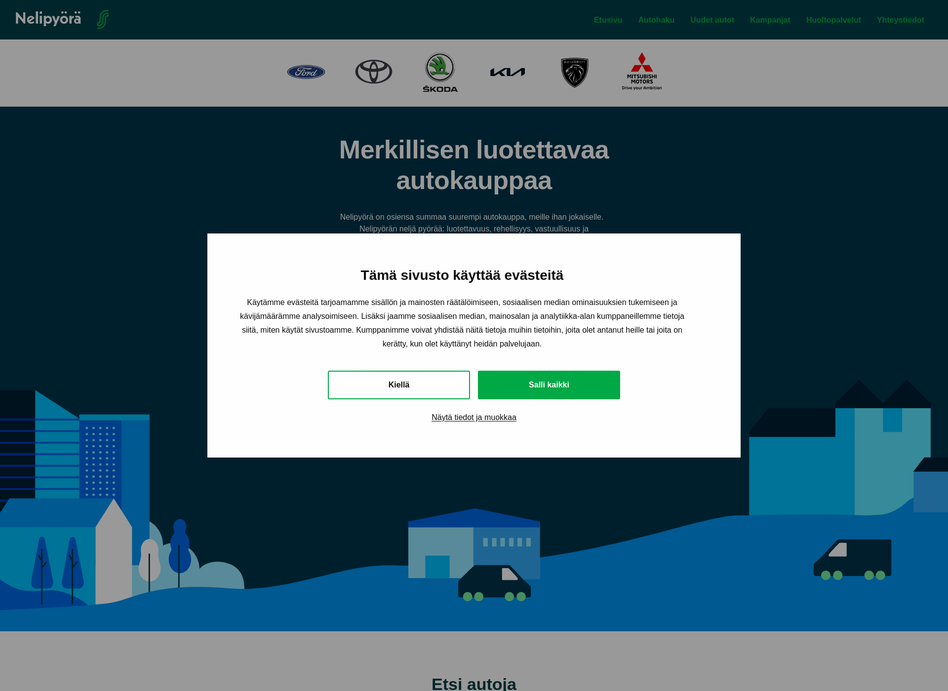 Skärmdump för kso-autotalot.fi