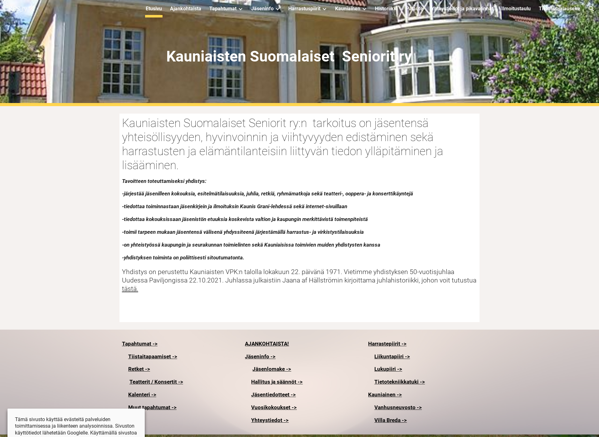 Screenshot for kssry.fi