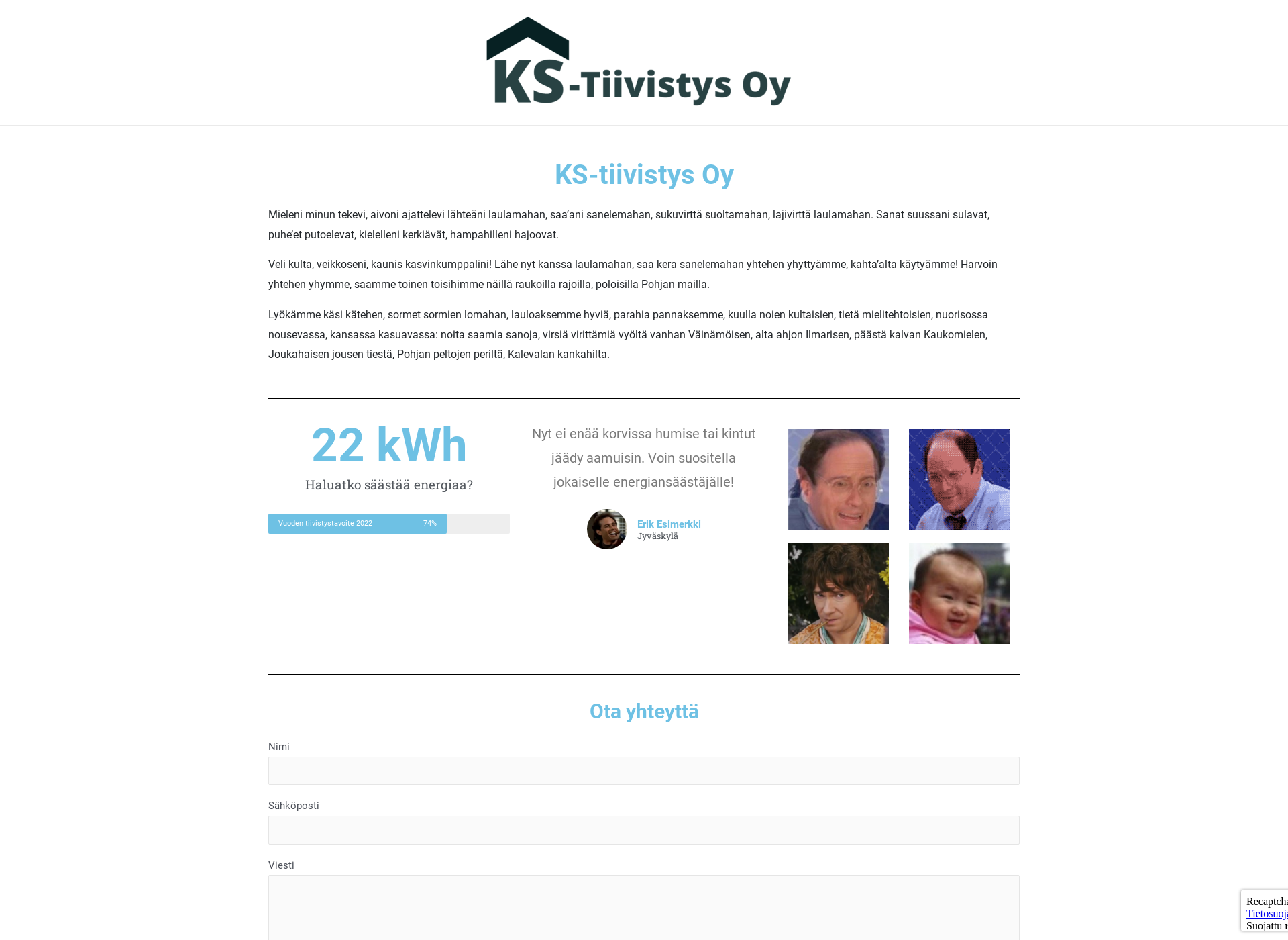 Skärmdump för kstiivistys.fi