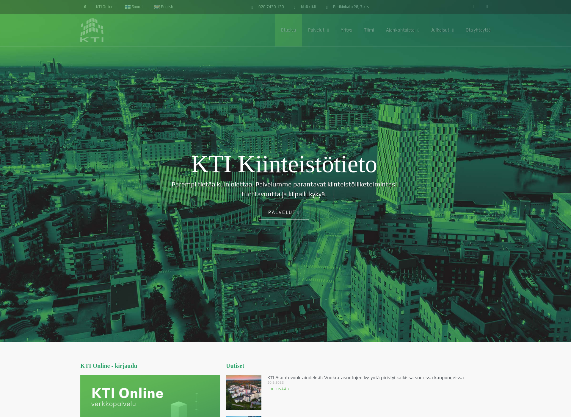 Screenshot for kti.fi