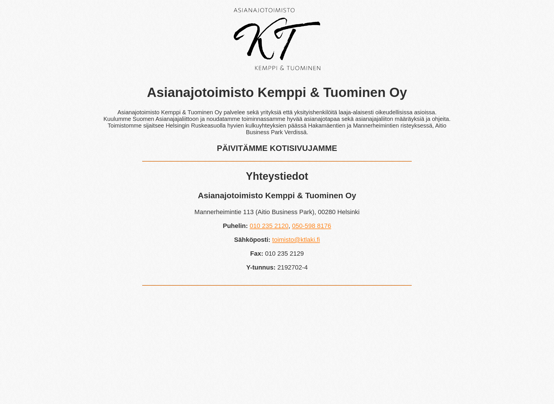 Screenshot for ktlaki.fi